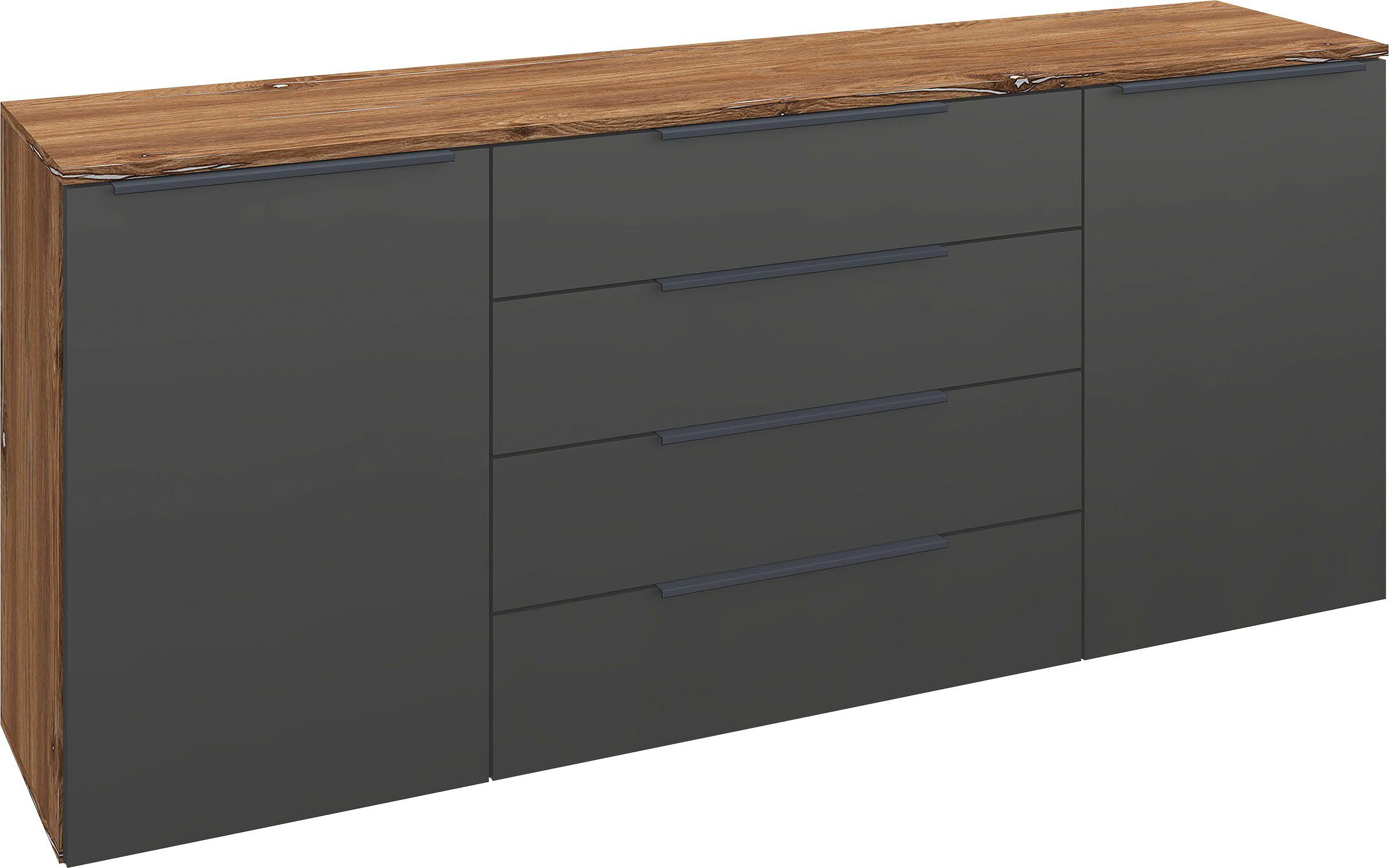 borchardt Möbel Dressoir Tom Breedte 166 cm dressoirs bruin