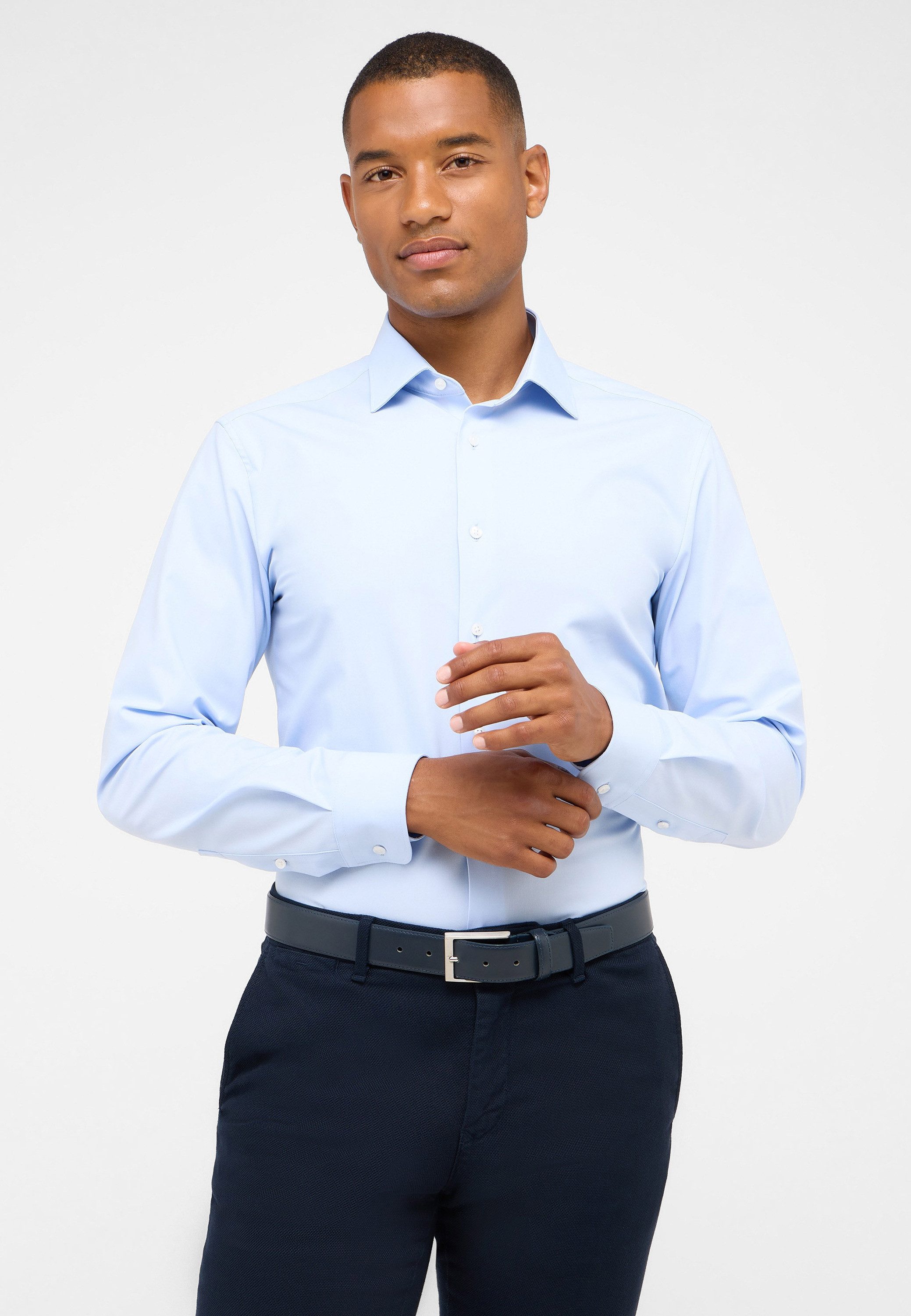 Eterna Overhemd met lange mouwen Slim fit