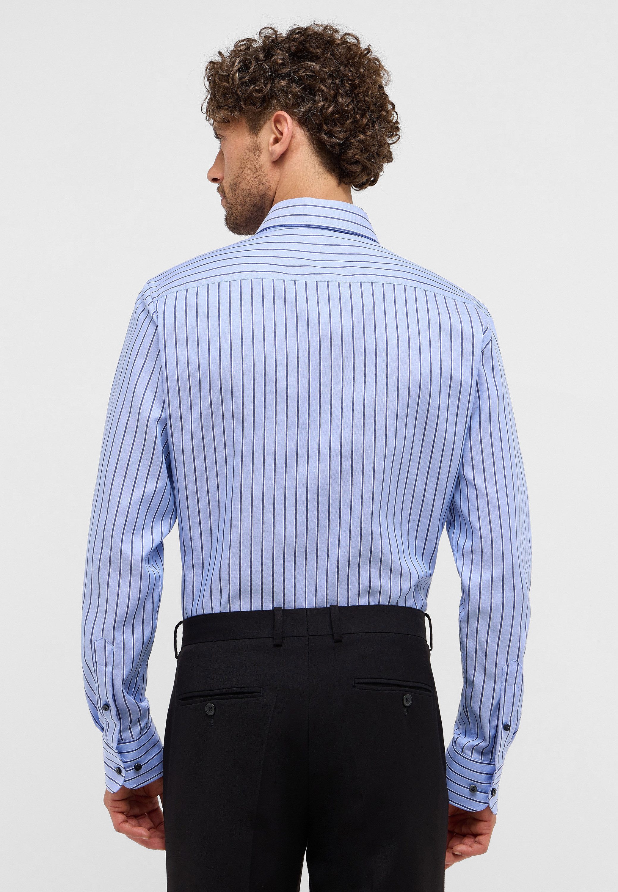 Eterna Overhemd met lange mouwen Slim fit NON IRON (strijkvrij)