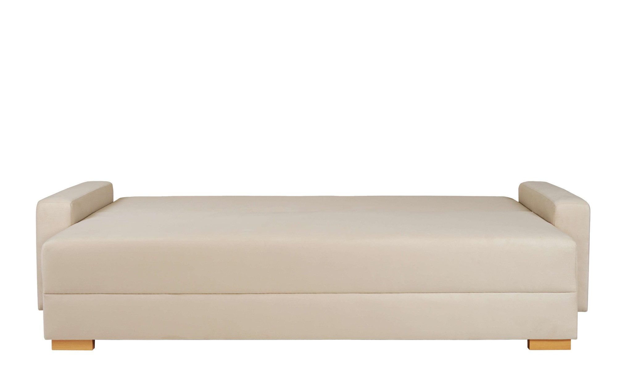 INOSIGN 3-zitsbank SHERIDIAN slaapbank met bedlade, in fijncord en velvet met golvende ondervering, moderne bekleding, b/h/d 225/94/80