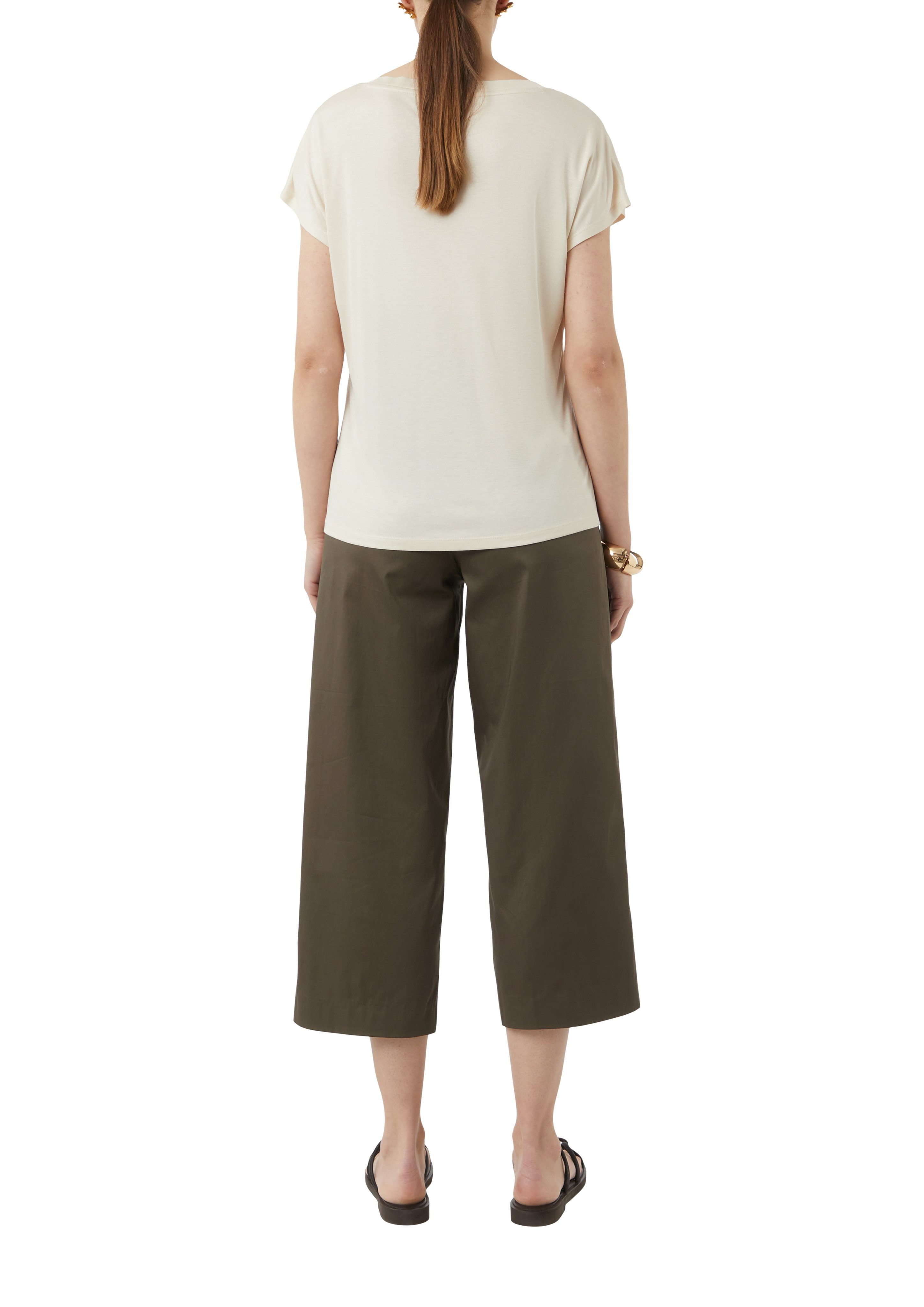 Comma T-shirt met v-hals