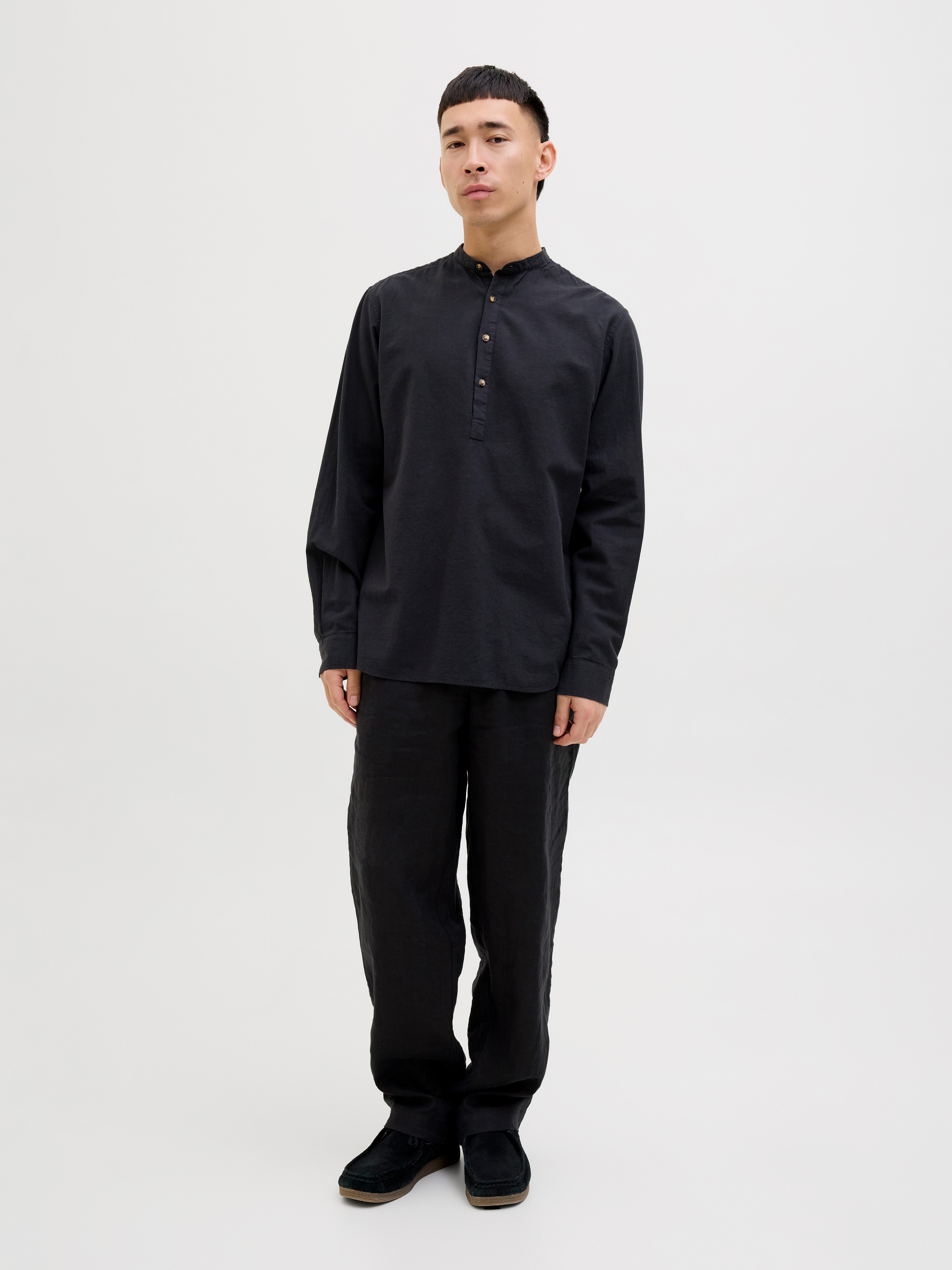 Jack & Jones Overhemd met lange mouwen JJESUMMER HALF PLACKET SHIRT LS SN