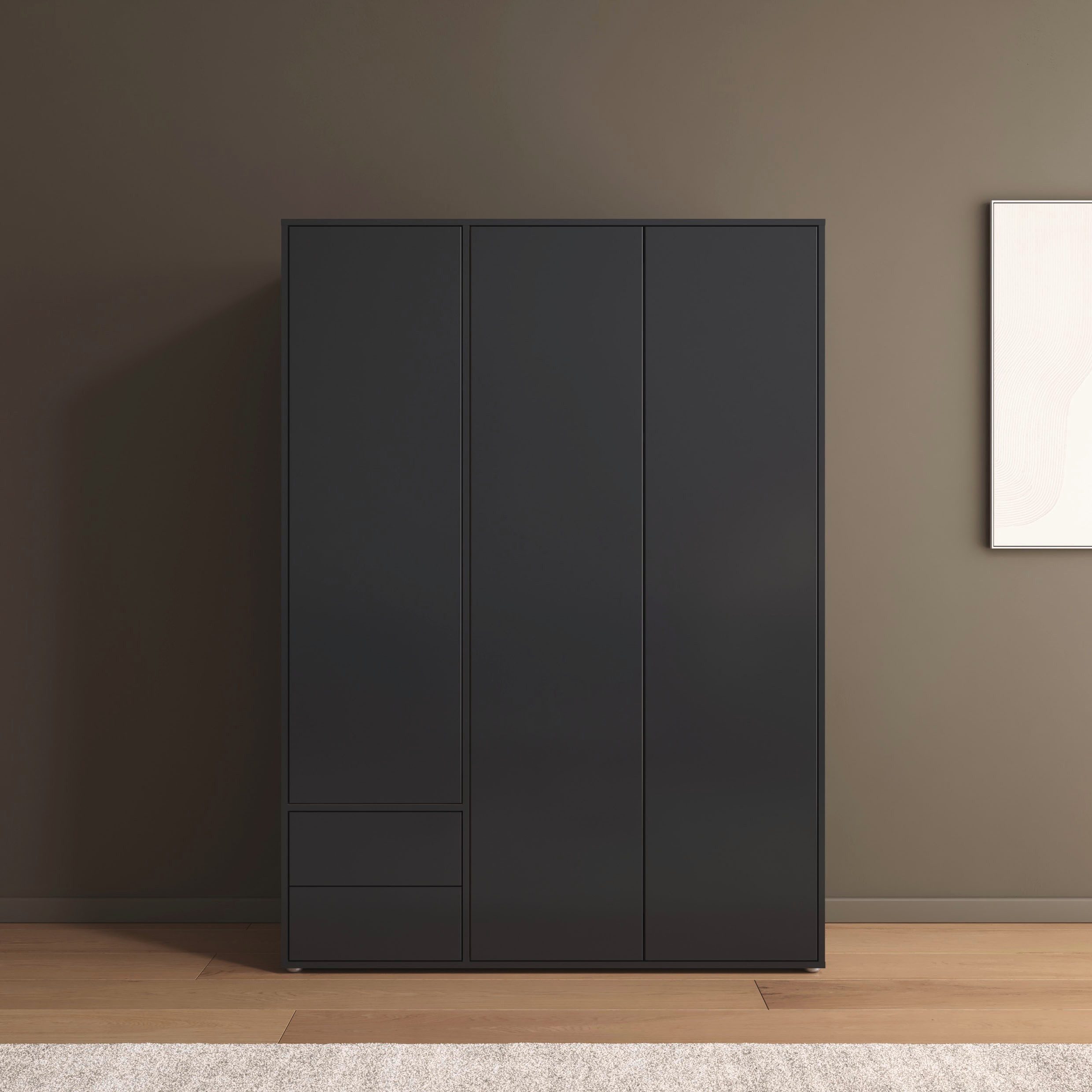 rauch Draaideurkast Kledingkast Kast Garderobe Wasmand NABILA veel Opbergruimte met 2 lades en push-to-open functie topseller made in germany