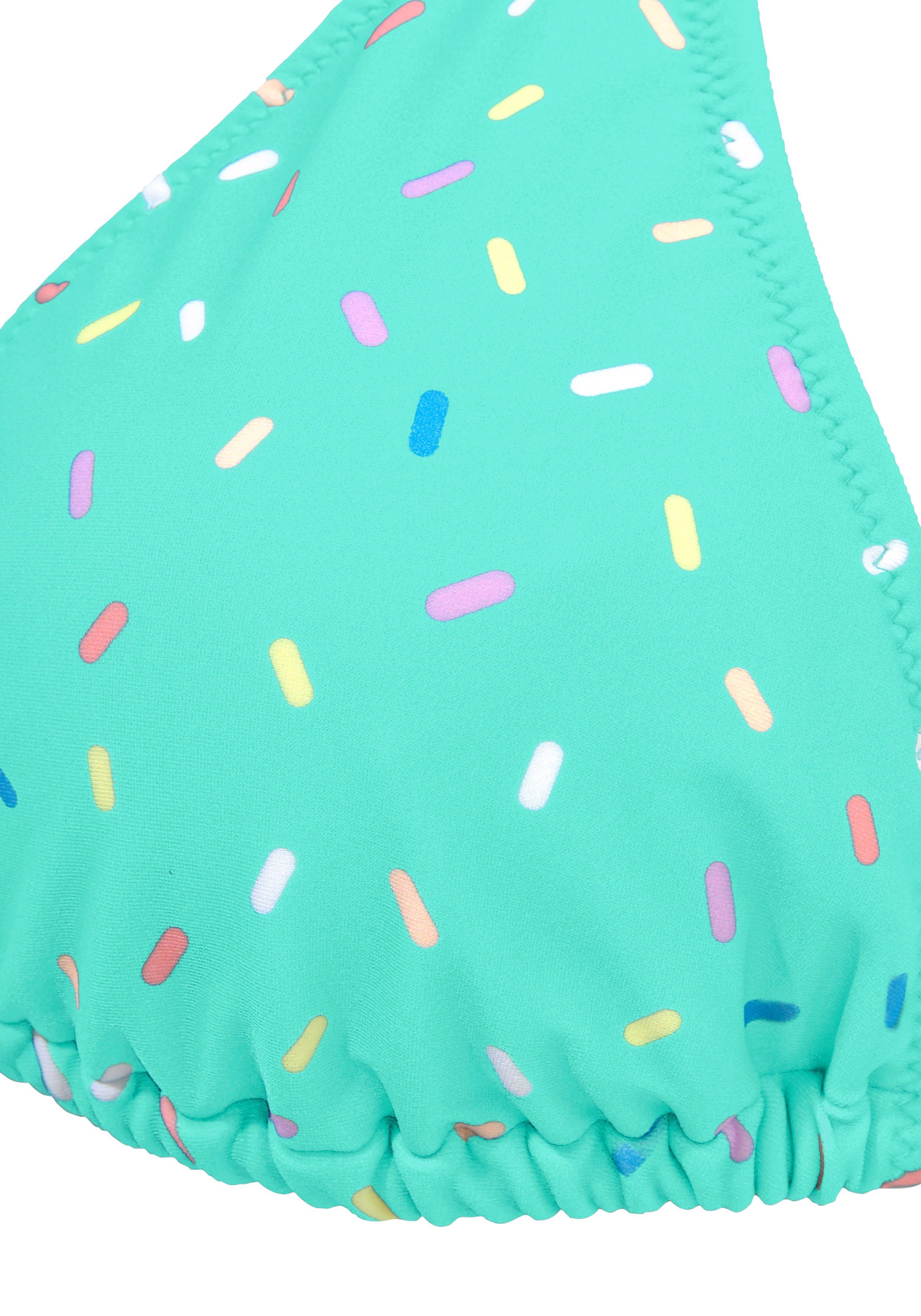 Buffalo Triangelbikini Candy met strikbandjes aan de broek