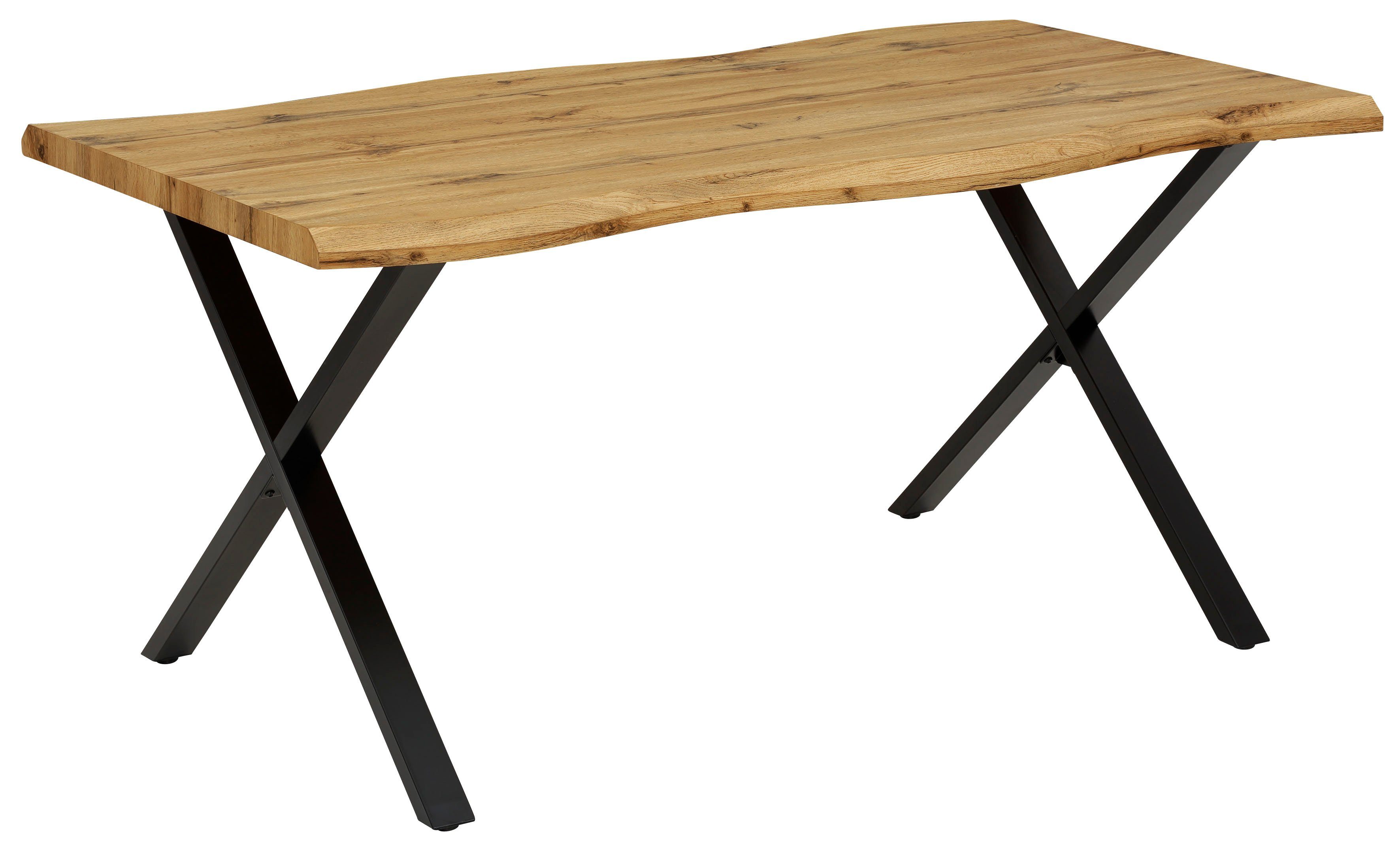 HELA Eettafel GRETA BESTSELLER Boomrandtafel (nabootsing), verschillende maten, 46mm dikte, keukentafel