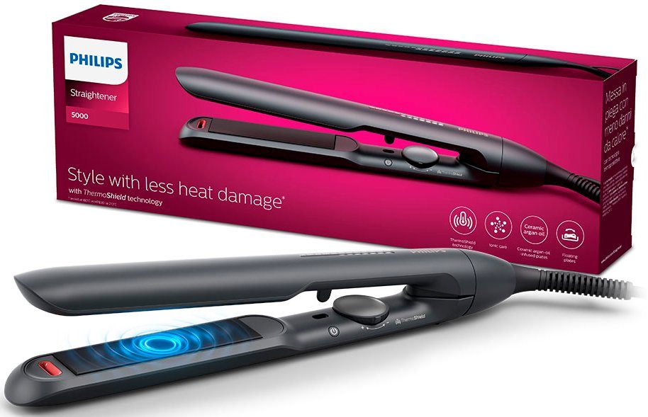 Philips Straightener Series 5000 BHS510/00 met thermoshield technologie, ionisatie functie, 12...