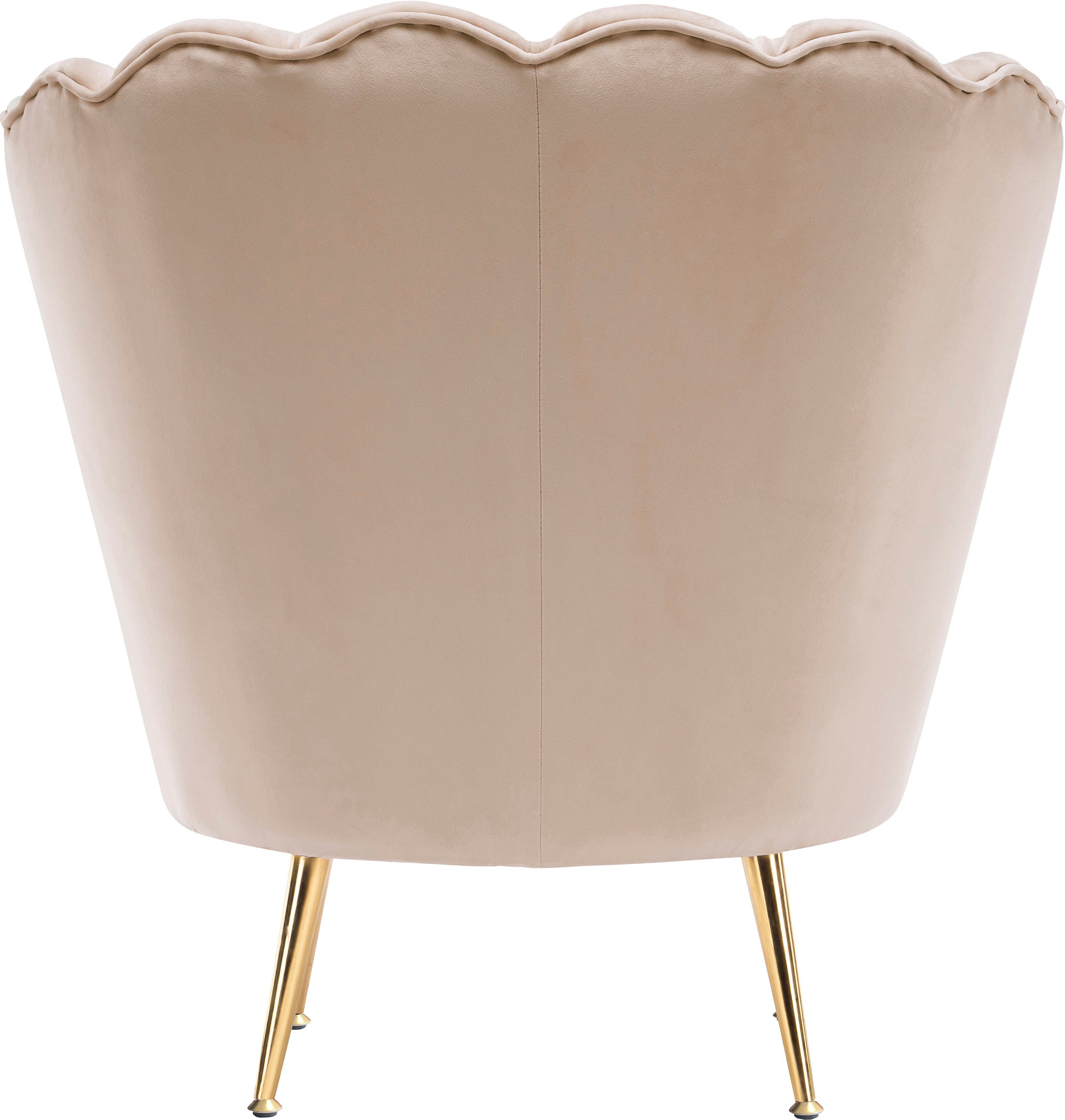 Kayoom Fauteuil Sofa Barbara 125, hoogwaardige fluwelen stof met fluweelachtige aanraking (1 stuk)