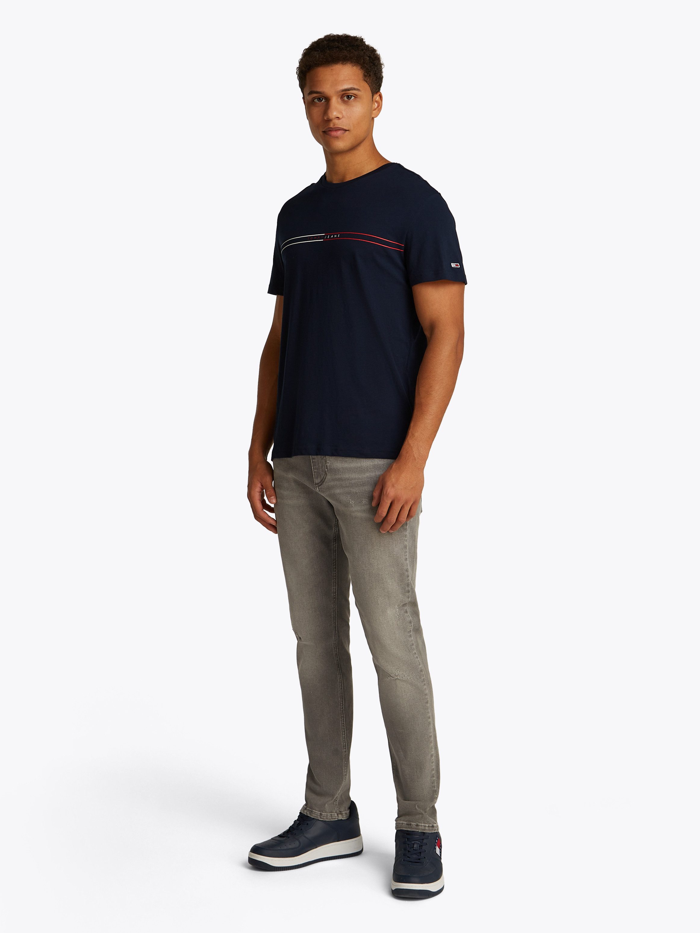 TOMMY JEANS T-shirt TJM SLM ENTRY GRPHC T EXT 2 PCK (set, 2-delig, 2 stuks)