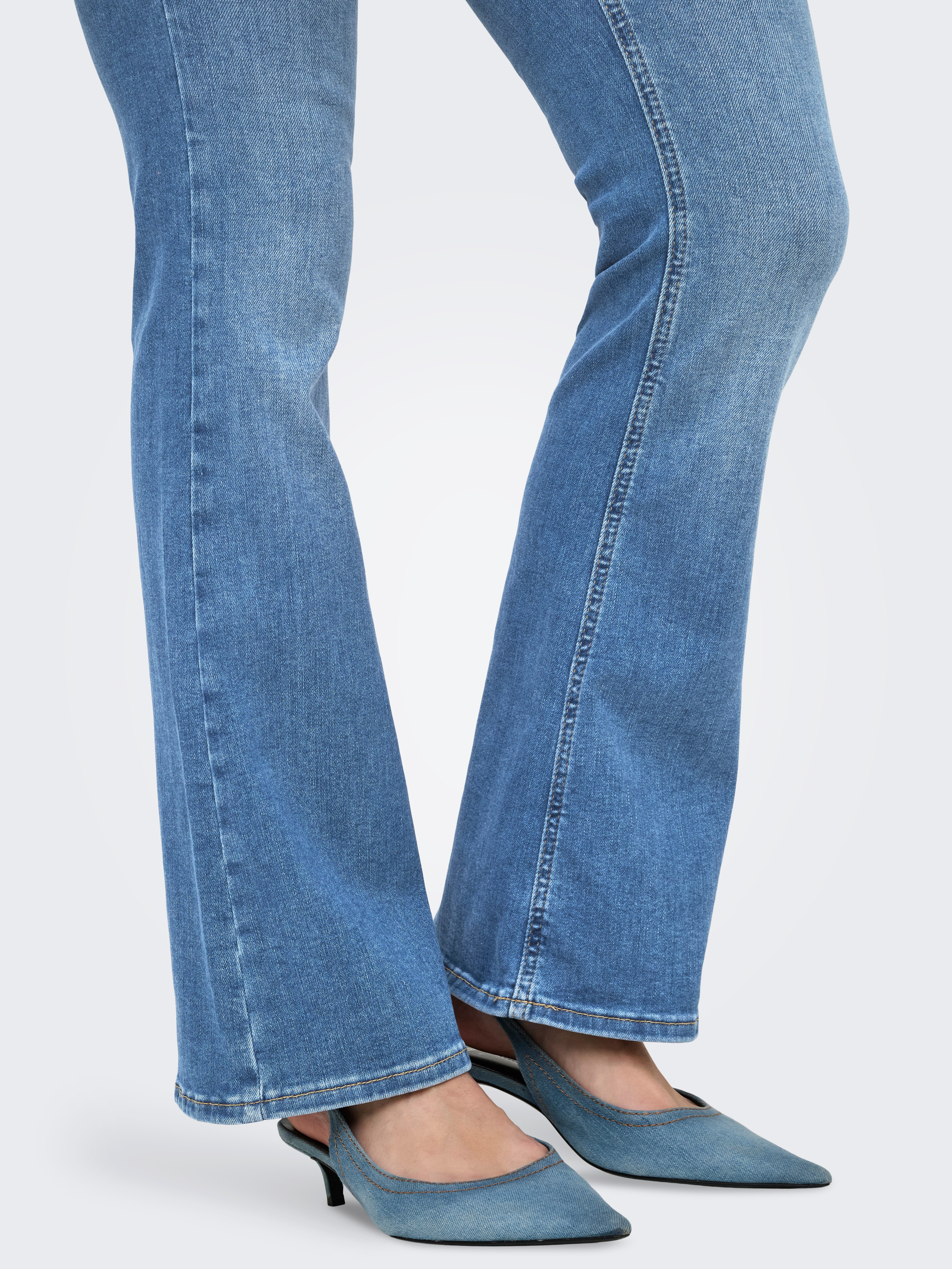 ONLY MATERNITY Zwangerschapsjeans OLMBLUSH MID FLARED REA1319 NOOS