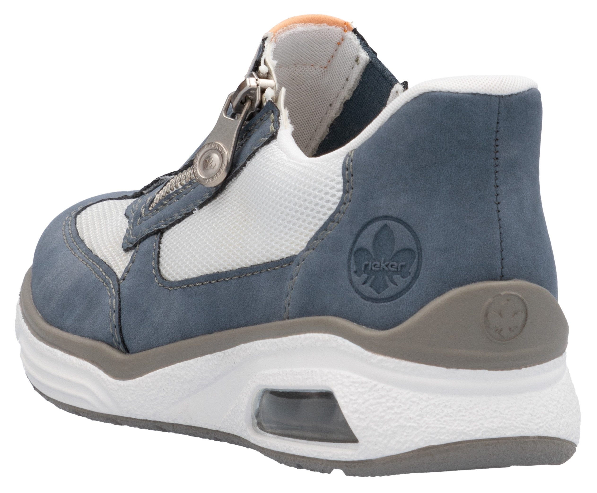 Rieker Slip-on sneakers Ready2GO , slippers, lage schoen, vrijetijdsschoen met zijrits