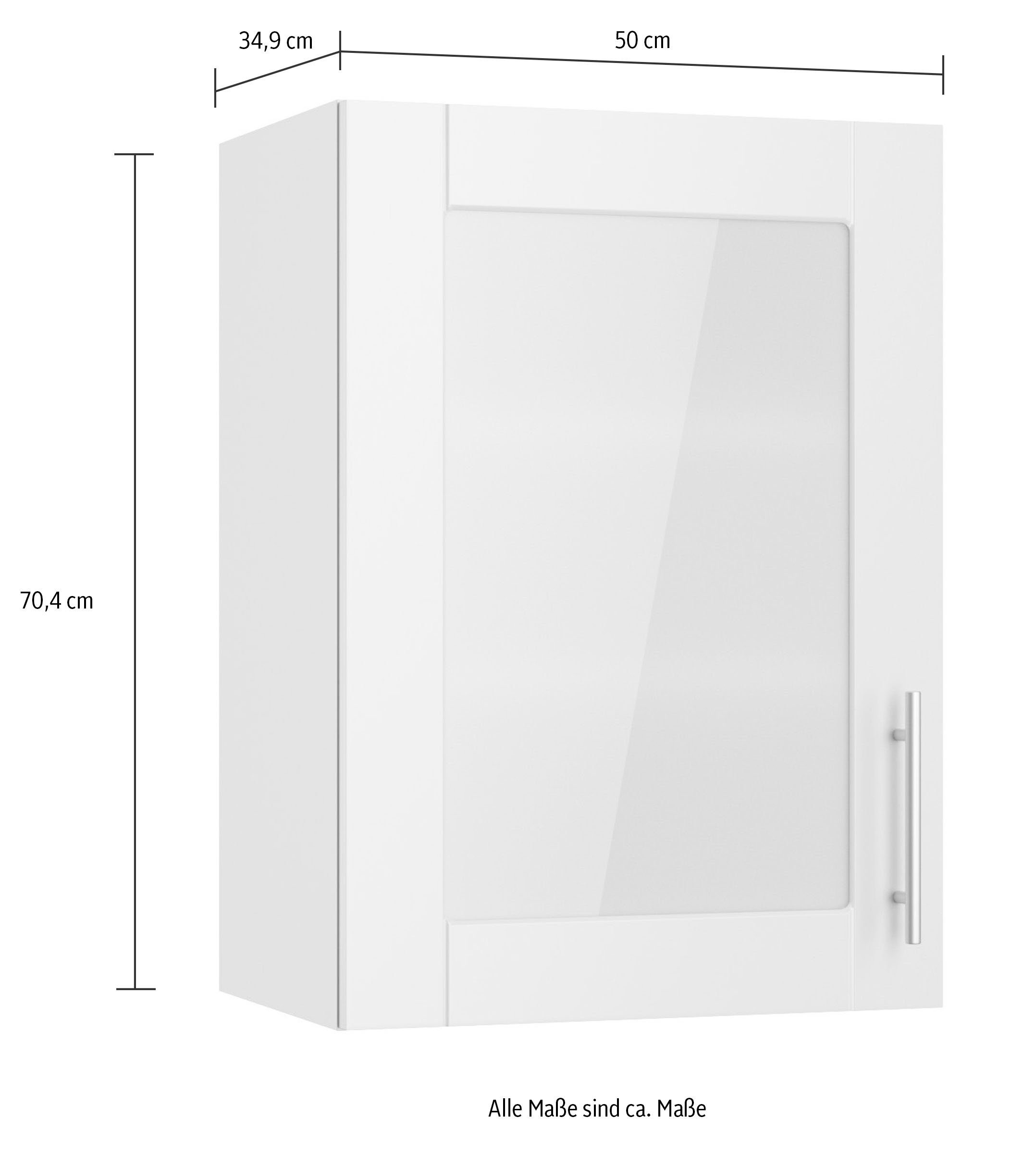 OPTIFIT Hangend kastje met glasdeur KS-Ahus Breedte 50 cm
