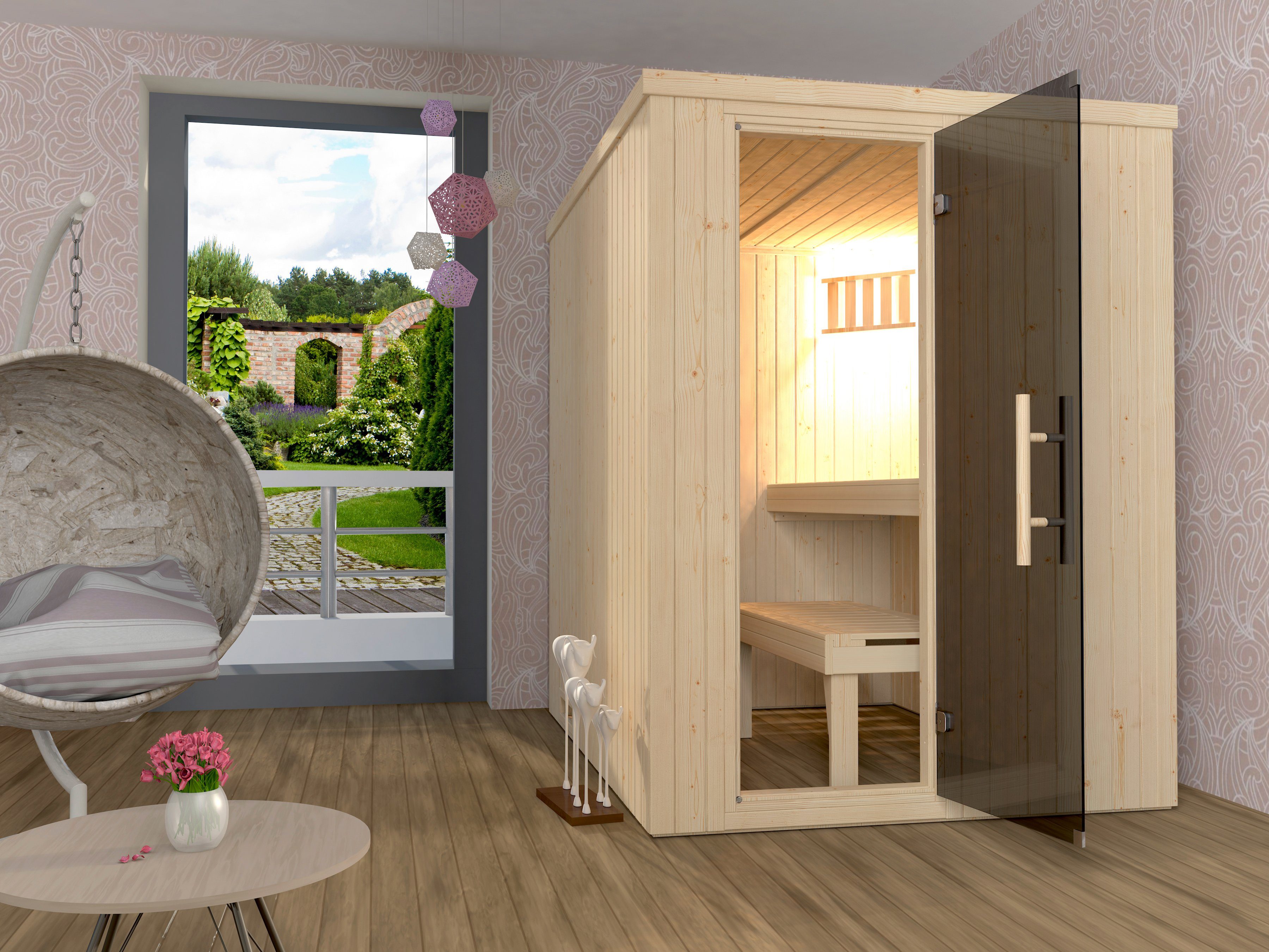 weka Sauna Classic 7,5 kw bio-combikachel met externe bediening
