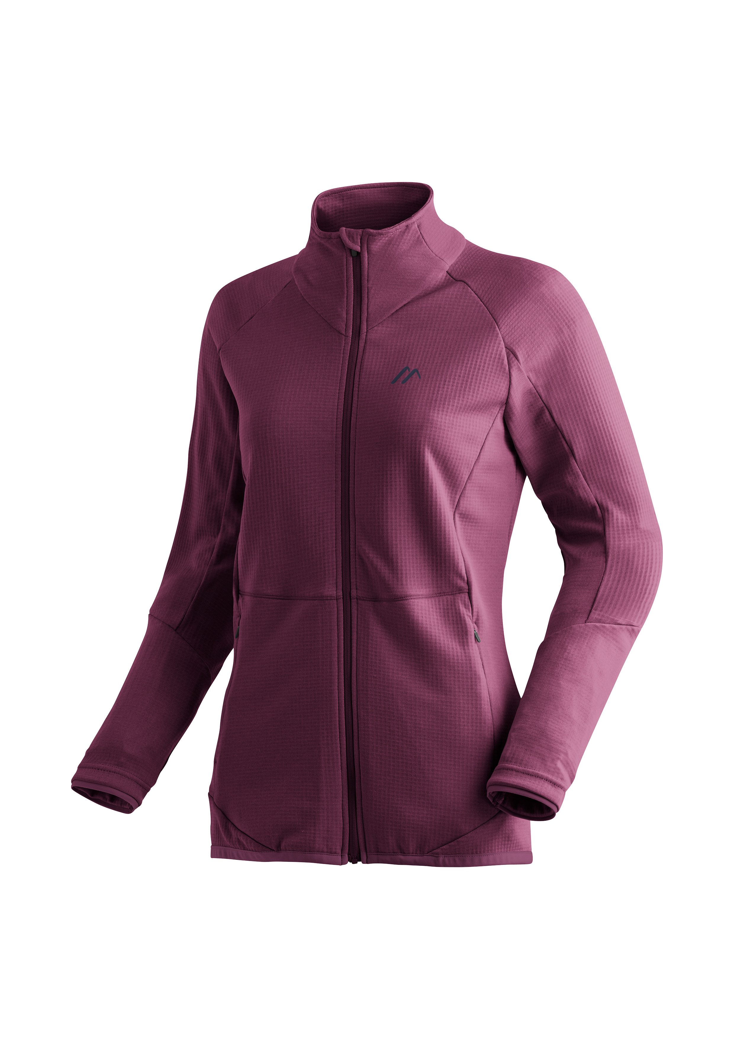 Maier Sports Fleecejack Sinaia W Dames midlayer, ademend snel drogend, full-zip, regular fit