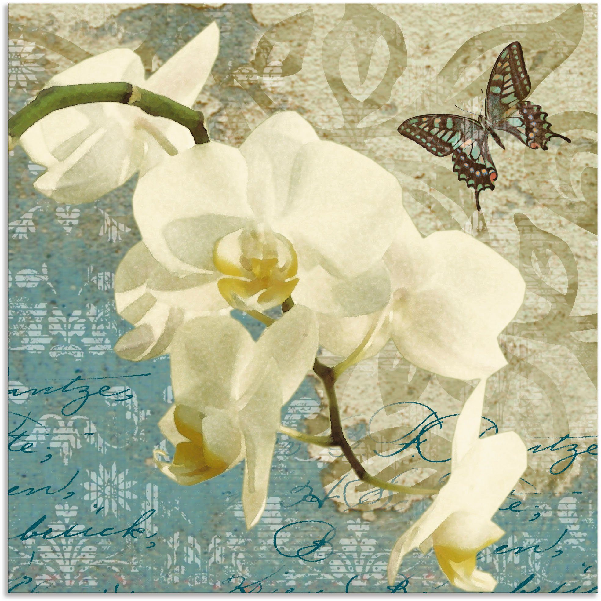 Artland Artprint Orchideeën in vele afmetingen & productsoorten - artprint van aluminium / artprint voor buiten, artprint op linnen, poster, muursticker / wandfolie ook geschikt vo