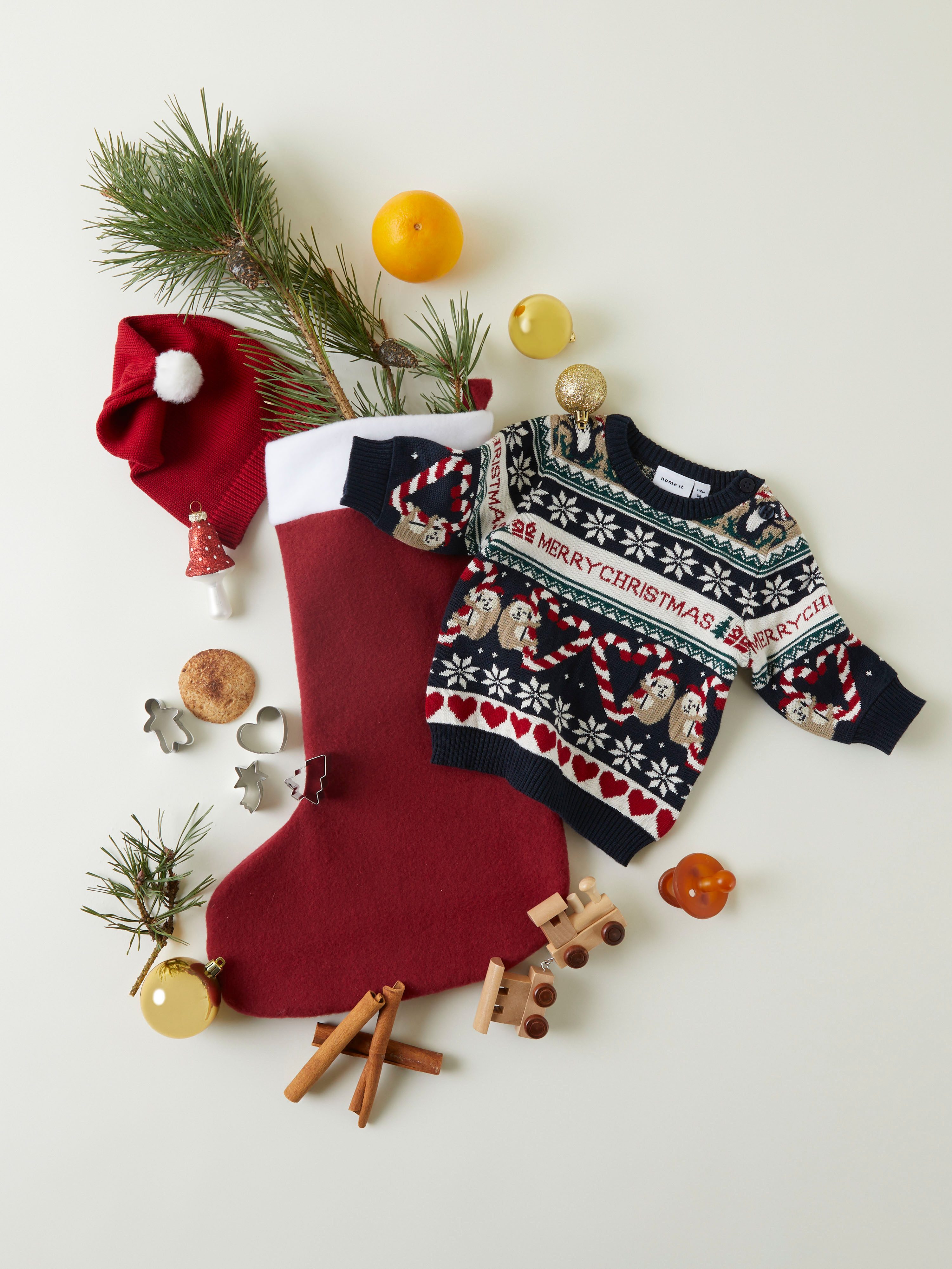 Name It Kersttrui NBNRILLE LS KNIT