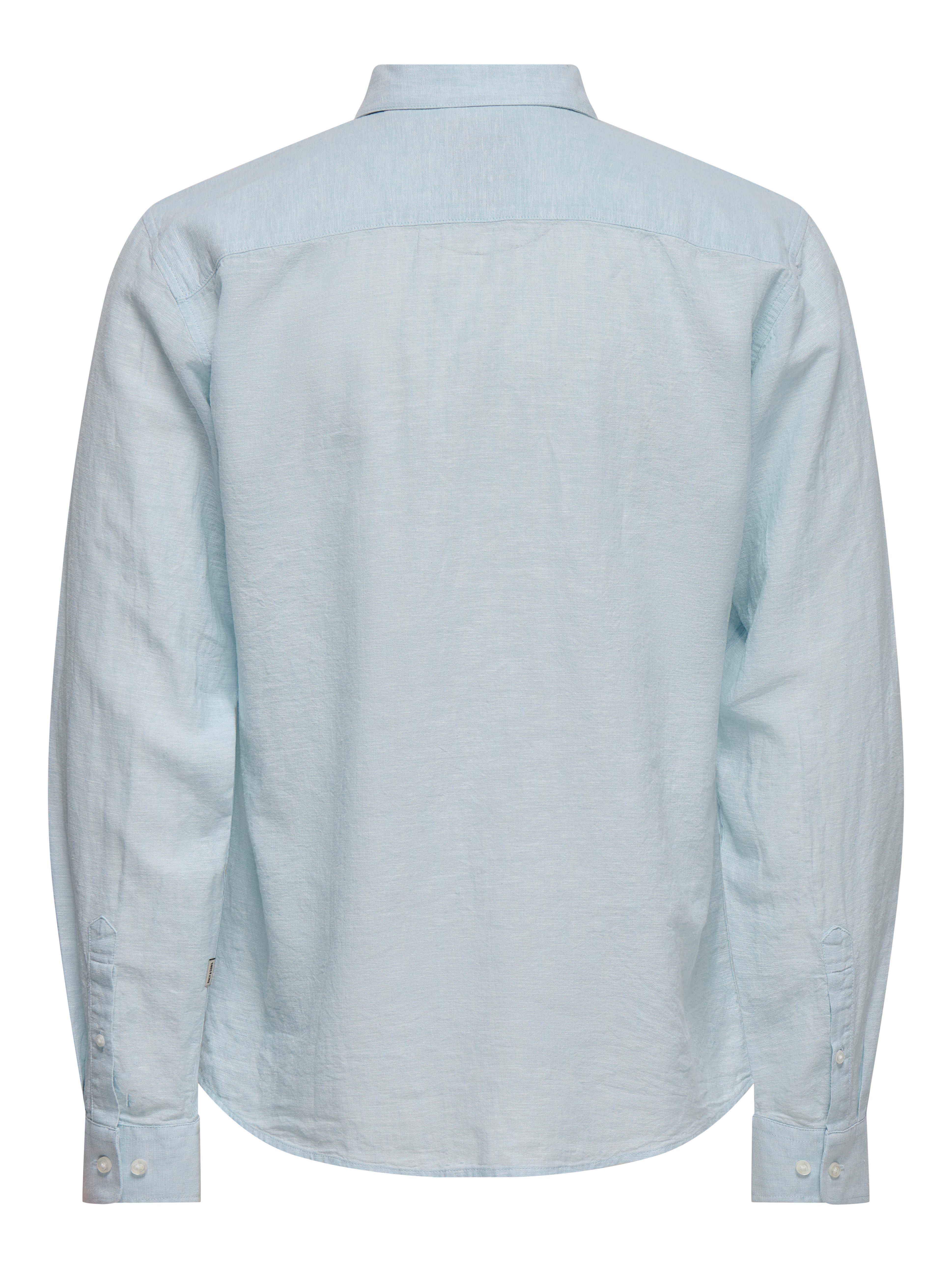 ONLY & SONS Overhemd met lange mouwen ONSCAIDEN LS SOLID LINEN SHIRT NOOS