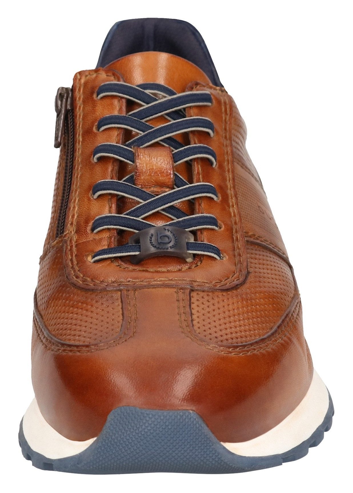 Bugatti Sneakers vrijetijdsschoen, lage schoen, veterschoen met contrast bies