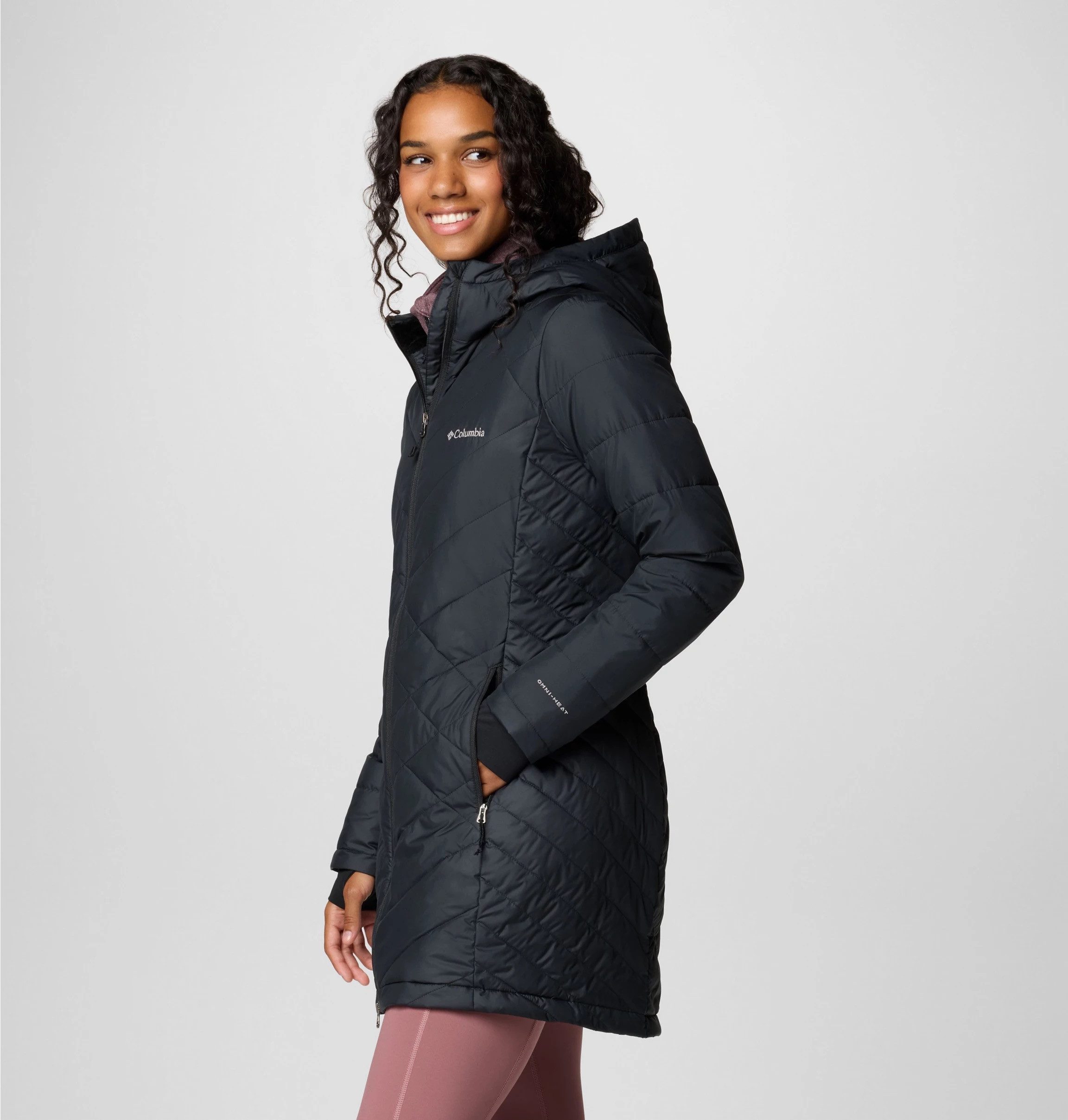 Columbia Gewatteerde jas HEAVENLY LONG HOODED JACKET (1-delig)
