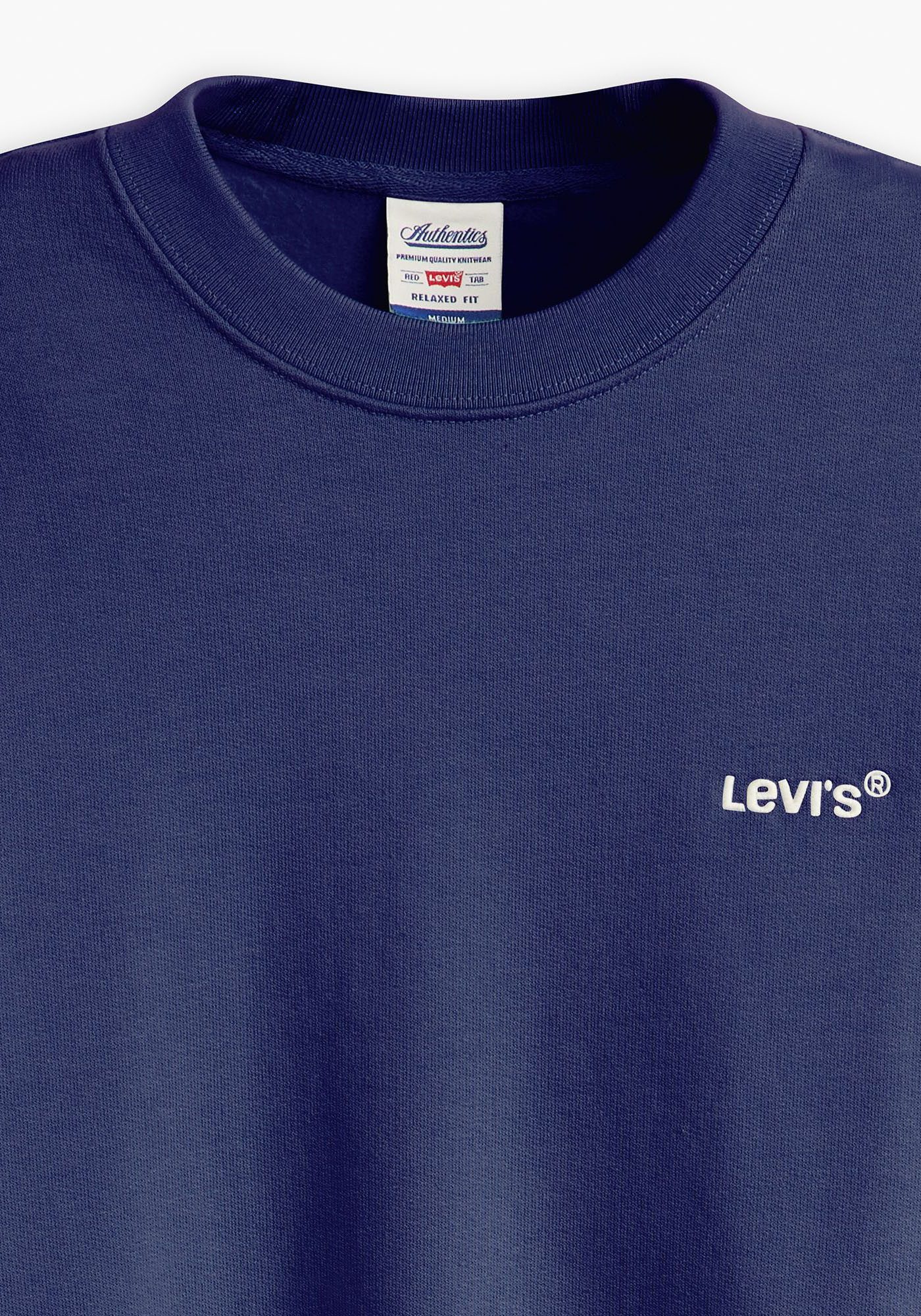 Levi's® Sweatshirt AUTHENTIC CREW met geborduurd logo