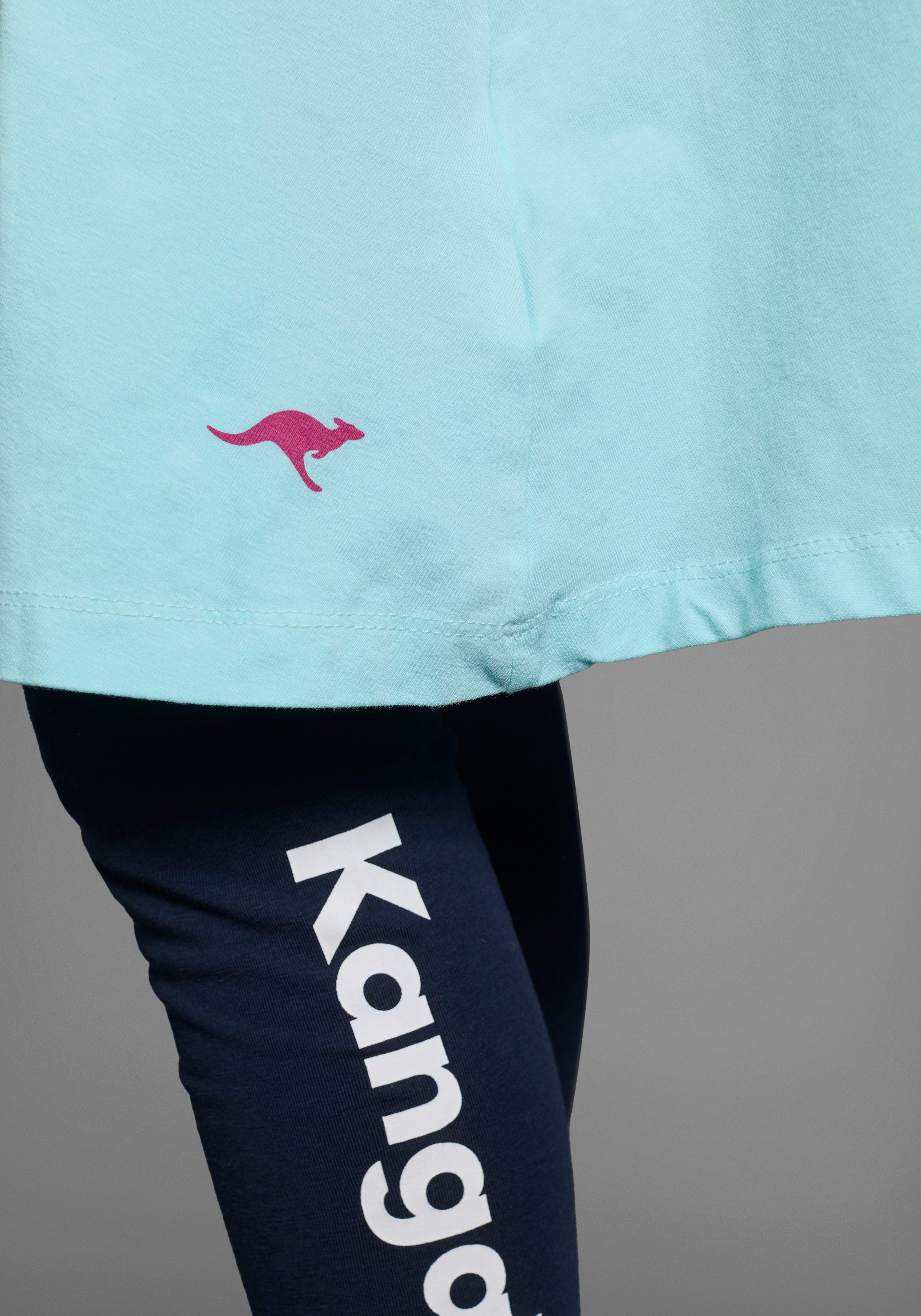 KangaROOS Jerseyjurk feestelijke gelegenheden, knie-vrije lengte, trendy dip-dye-look