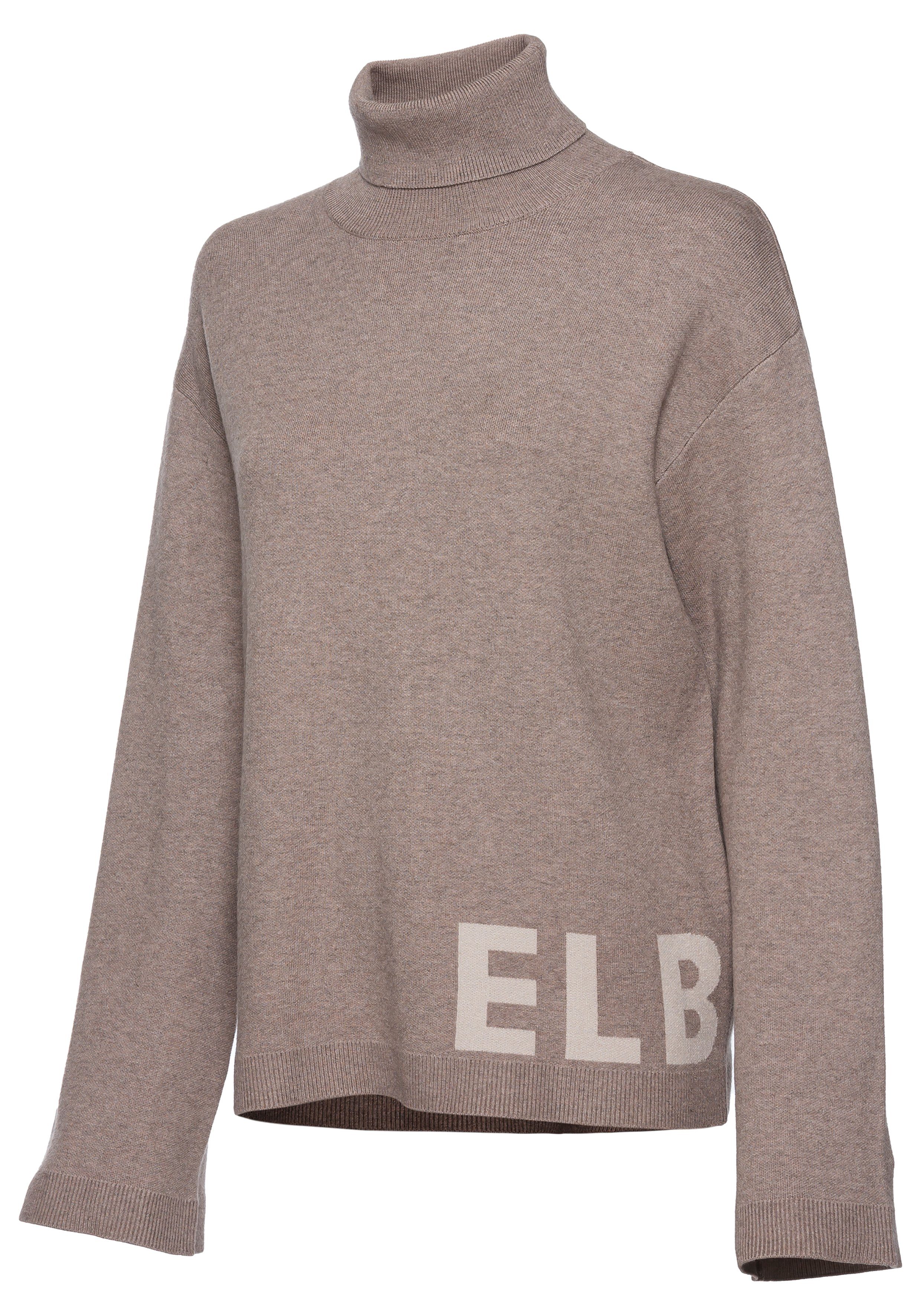 Elbsand Sweater Coltrui van hoogwaardige brei, loungewear