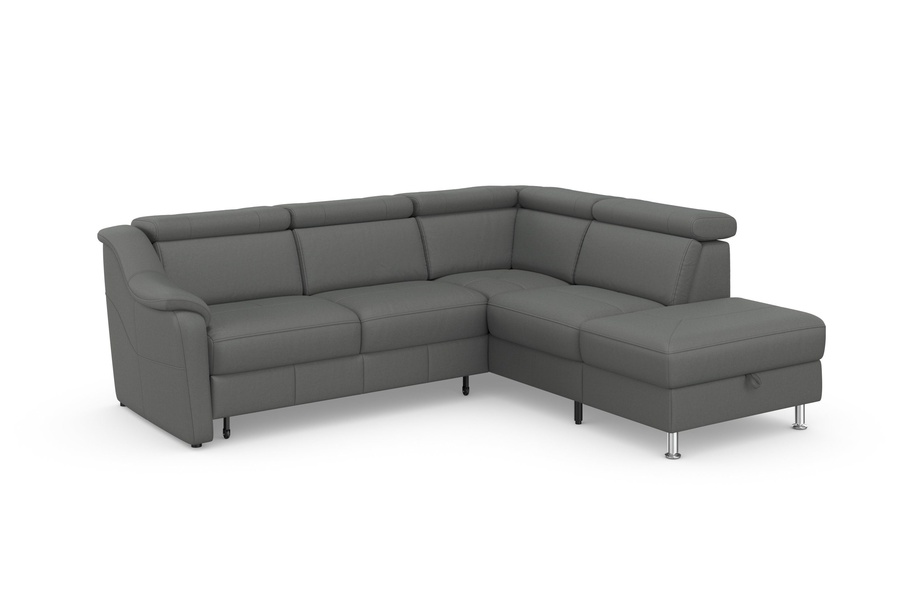 sit&more Hoekbank Freetown L-vorm met verstelbare hoofdsteun en comfortabele binnenvering