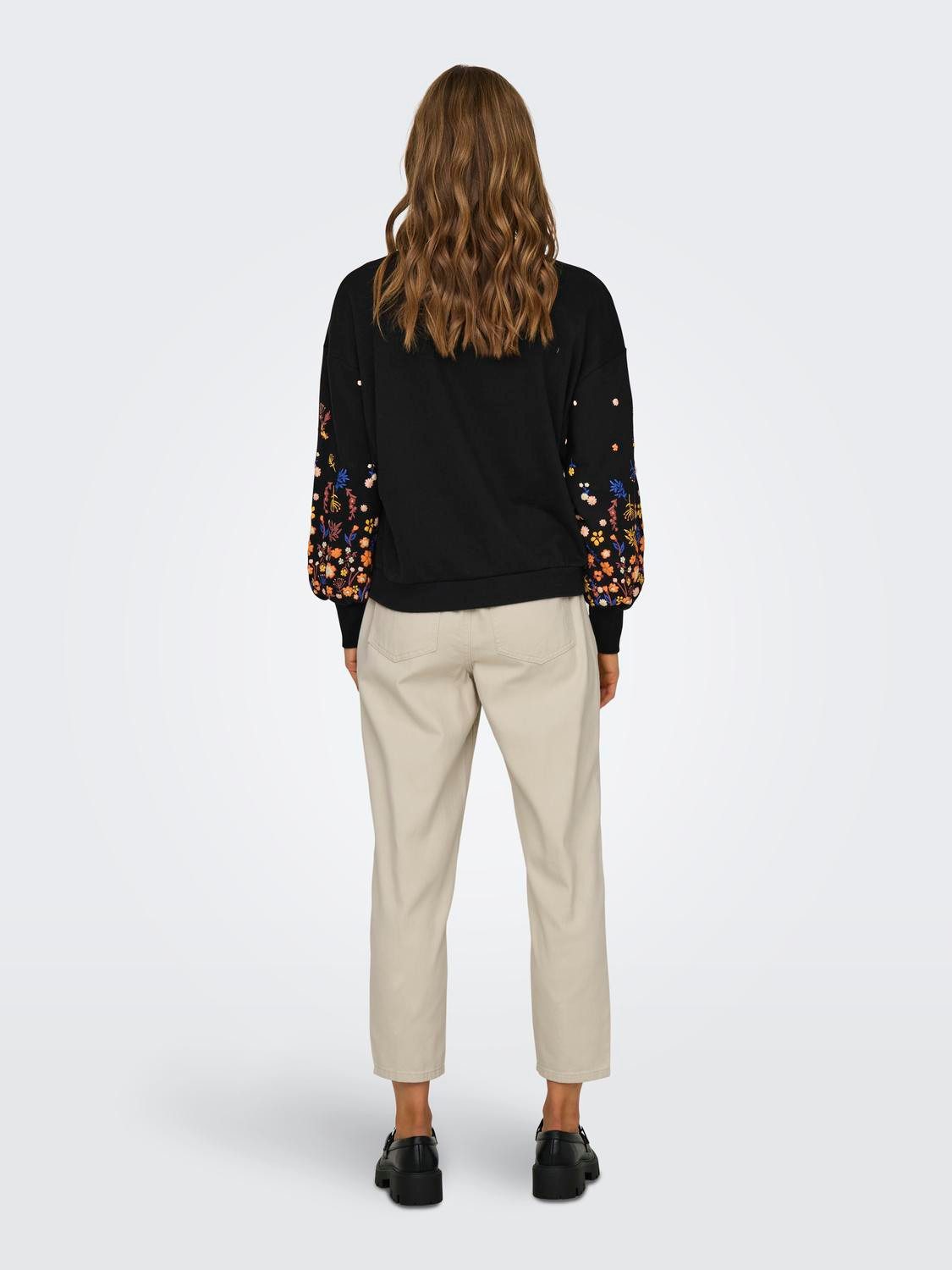 Only Sweatshirt ONLBROOKE L/S O-NECK FLOWER SWT