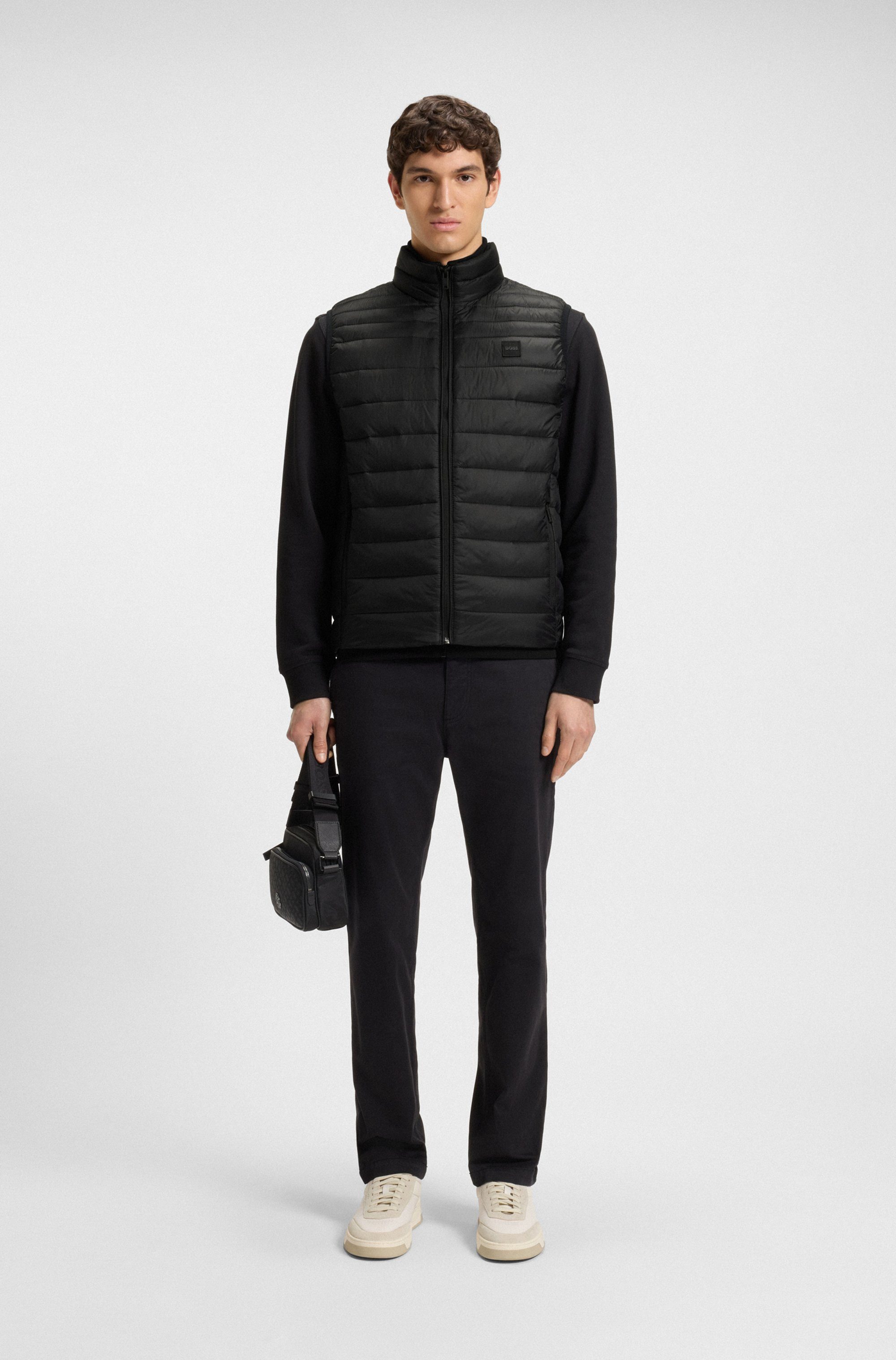 Boss Orange Bodywarmer Odeno met opstaande kraag
