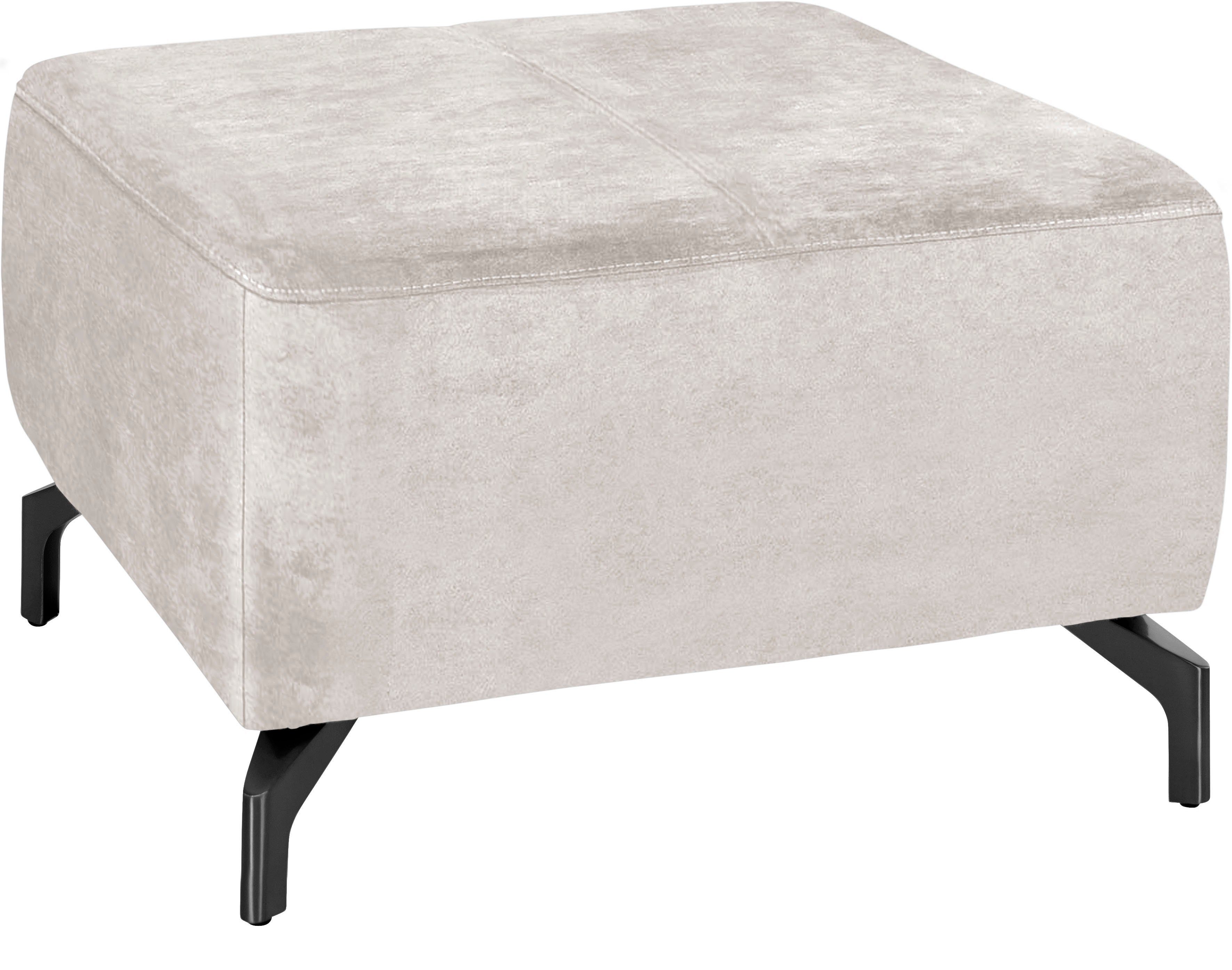 sit&more Hocker GIZEH Poothoogte 12 cm, naar keuze in 2 verschillende pootkleuren