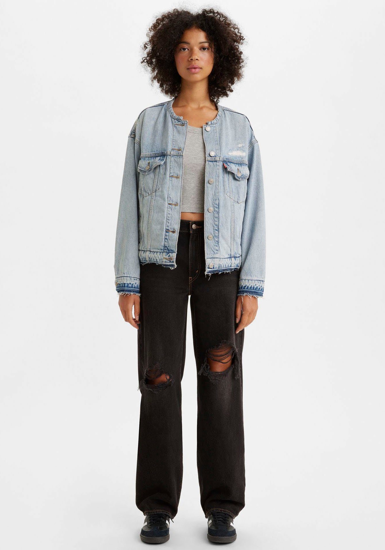Levi's® Wijde jeans BAGGY DAD in baggy stijl met destroyed effecten
