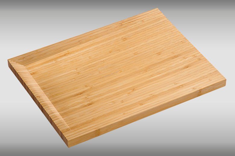 KESPER for kitchen & home Snijplank 100% fsc®-gecertificeerd bamboe, twee schroefvoeten - schuine oppervlakte
