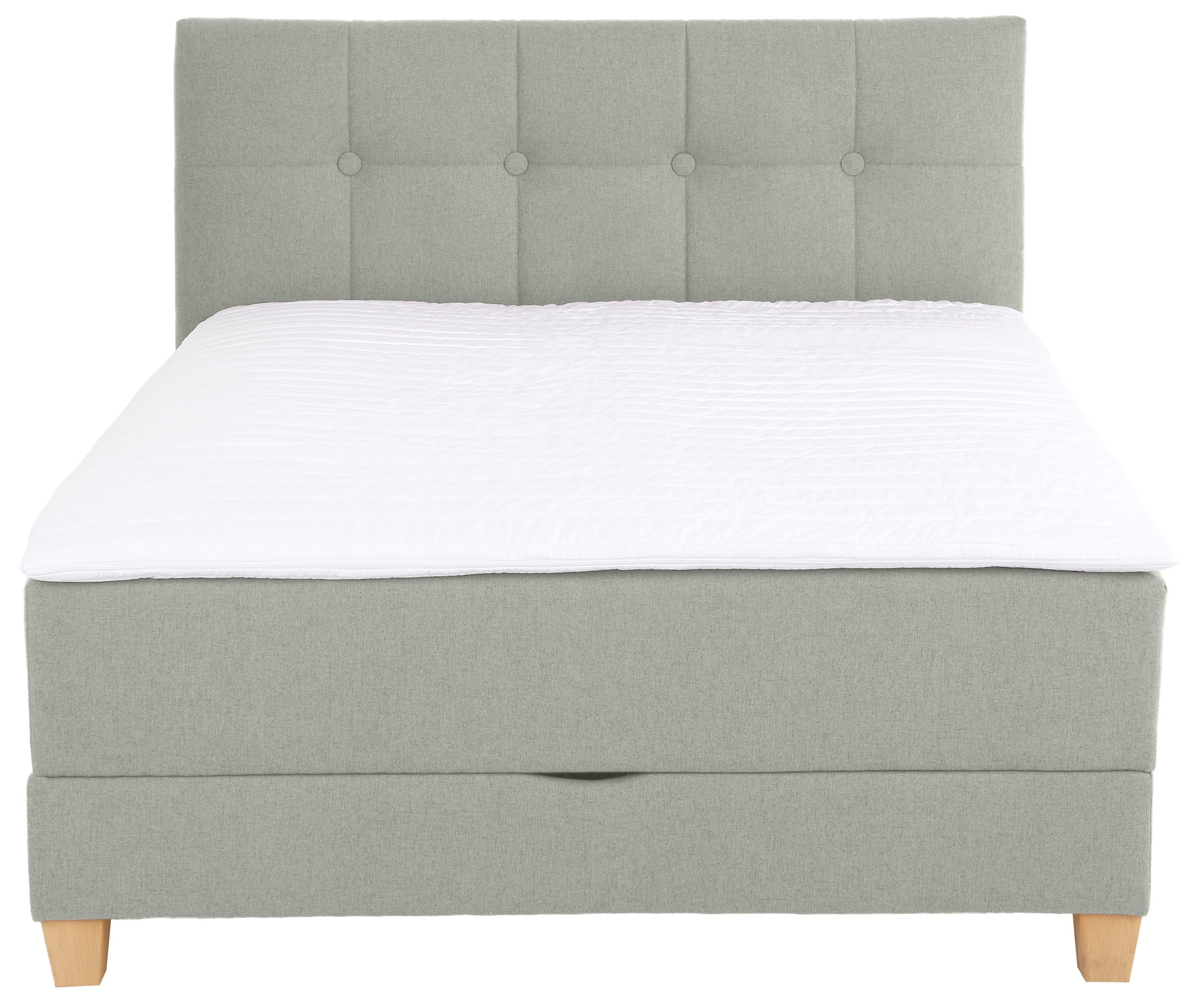 Home affaire Boxspring Lonrai in h2, h3 & h4 en xxl - verlengde 220 cm kiesbaar, incl. topper