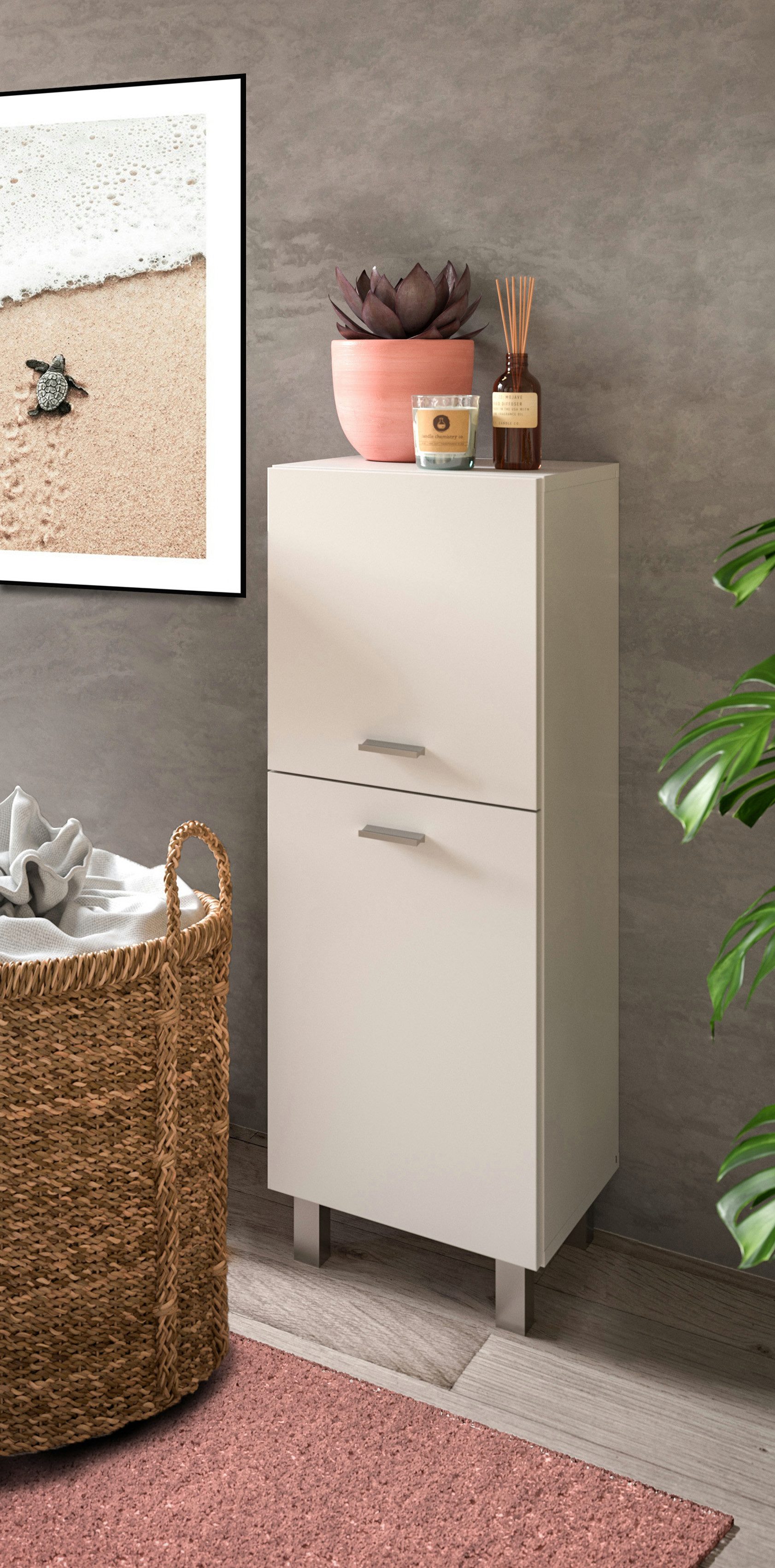 welltime Halfhoge kast Tampa, hoogte 80cm, hangend of staand te monteren