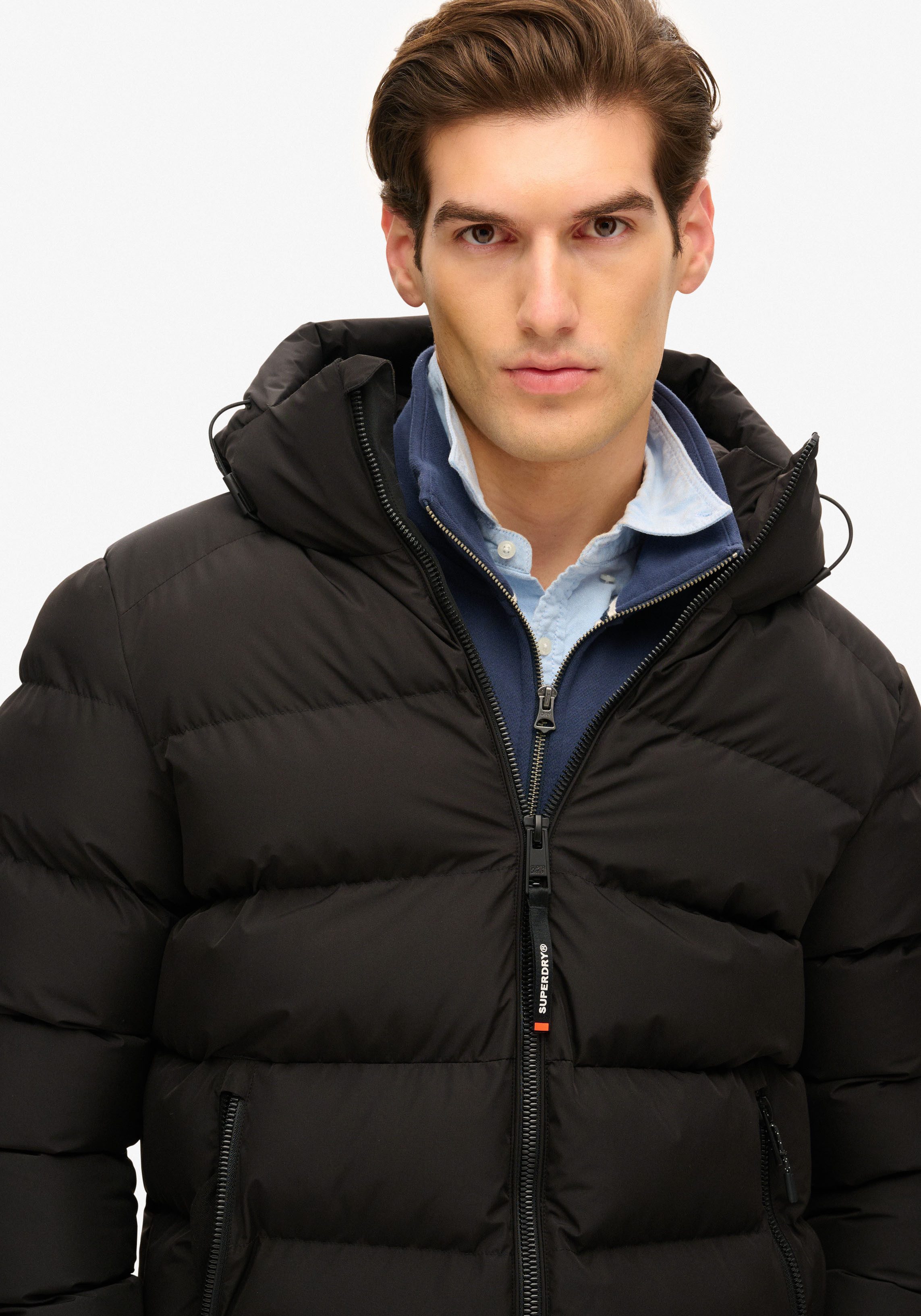 Superdry Gewatteerde jas HOODED SPORTS PUFFER JACKET