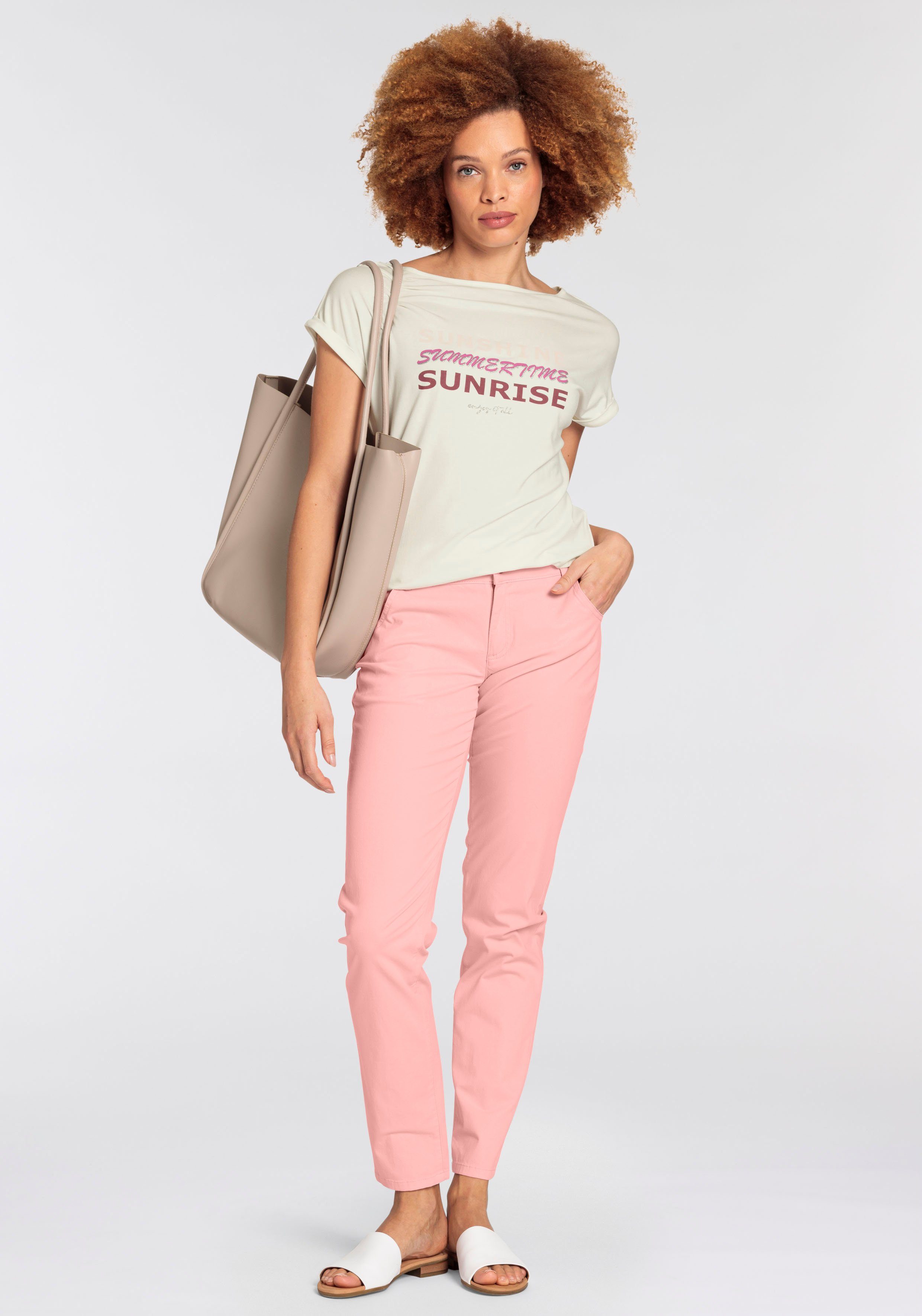 Boysen's Shirt met ronde hals in verschillende druk-ontwerpen met elastiek aan de zoom nieuwe collectie