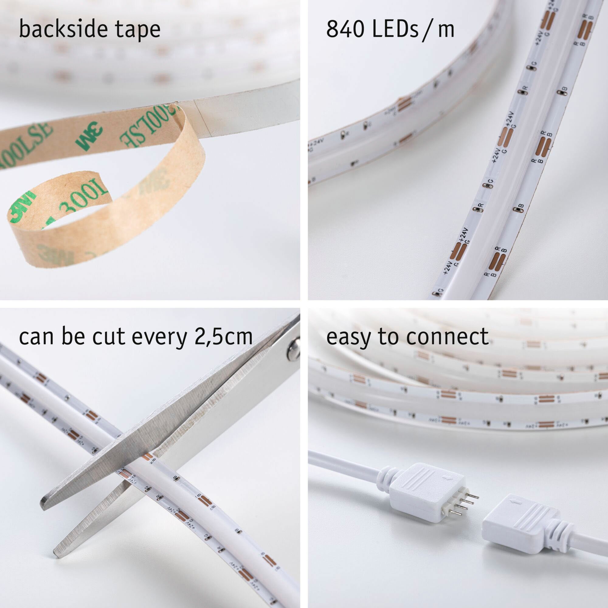 Paulmann Led-strepen SimpLED Full-Line COB Basisset 3m 22W RGB 990lm (1 stuk)