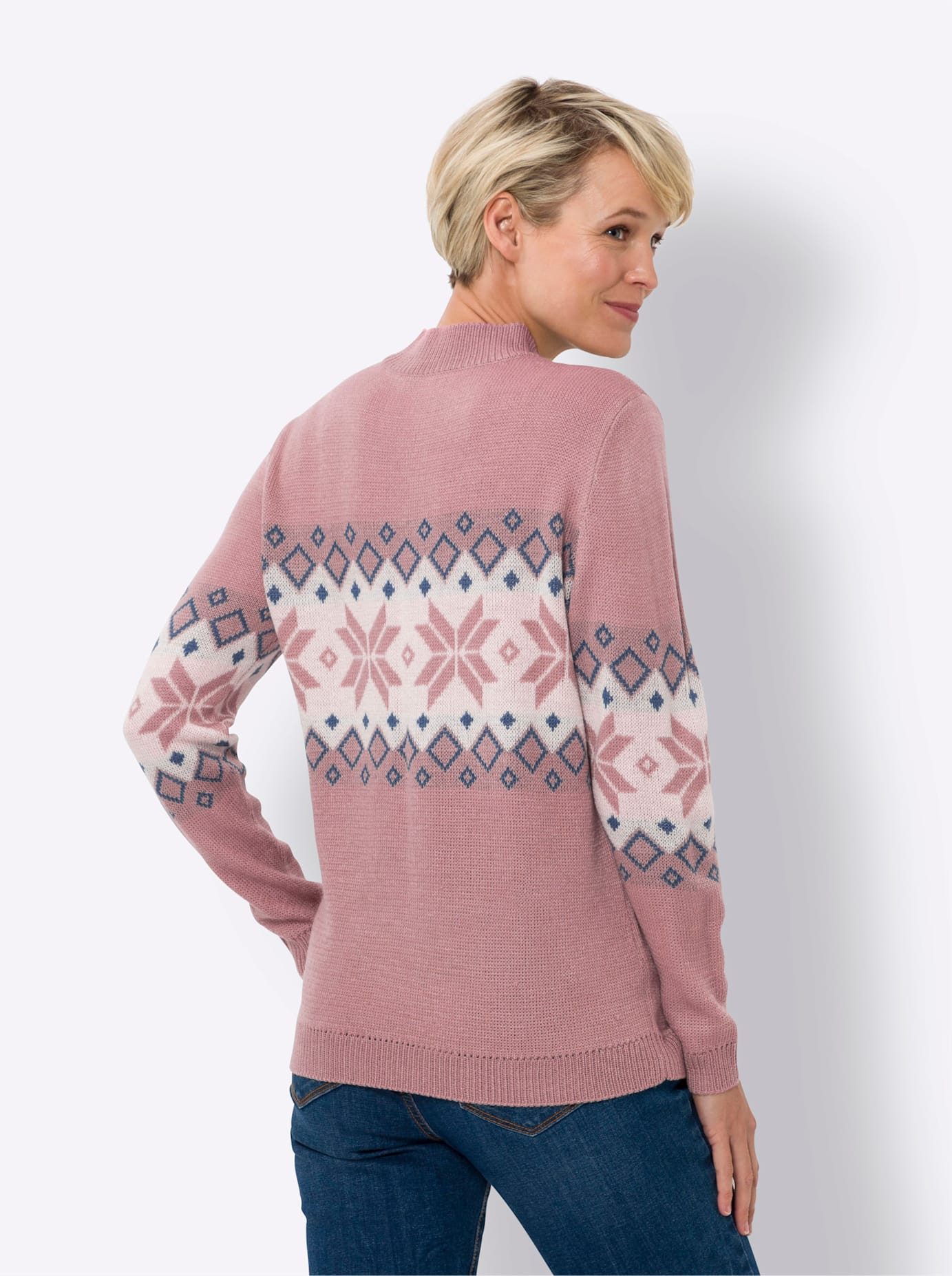 Classic Basics Noorse Trui met opstaande kraag