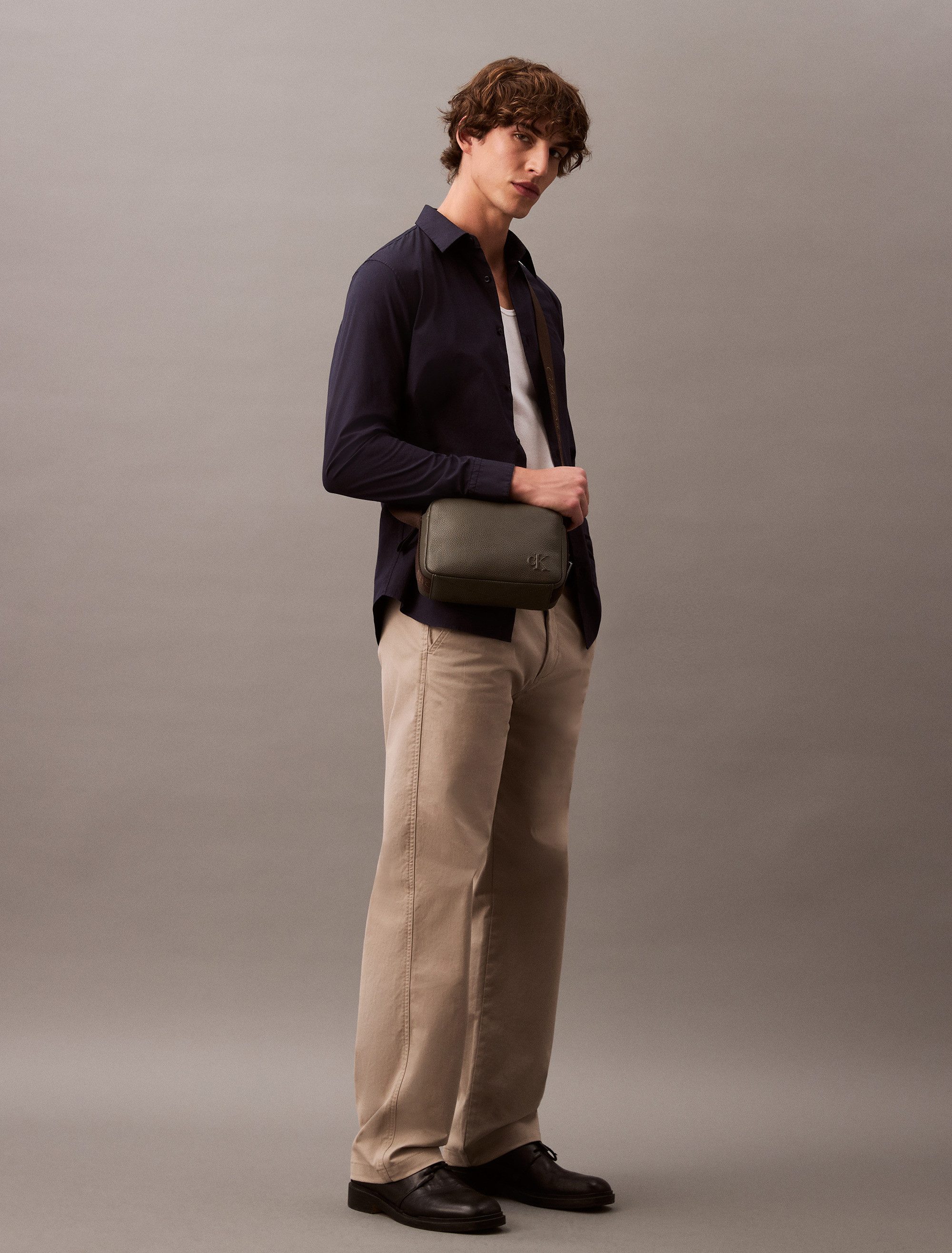 Calvin Klein Overhemd met lange mouwen LS SOLID STRETCH SLIM SHIRT