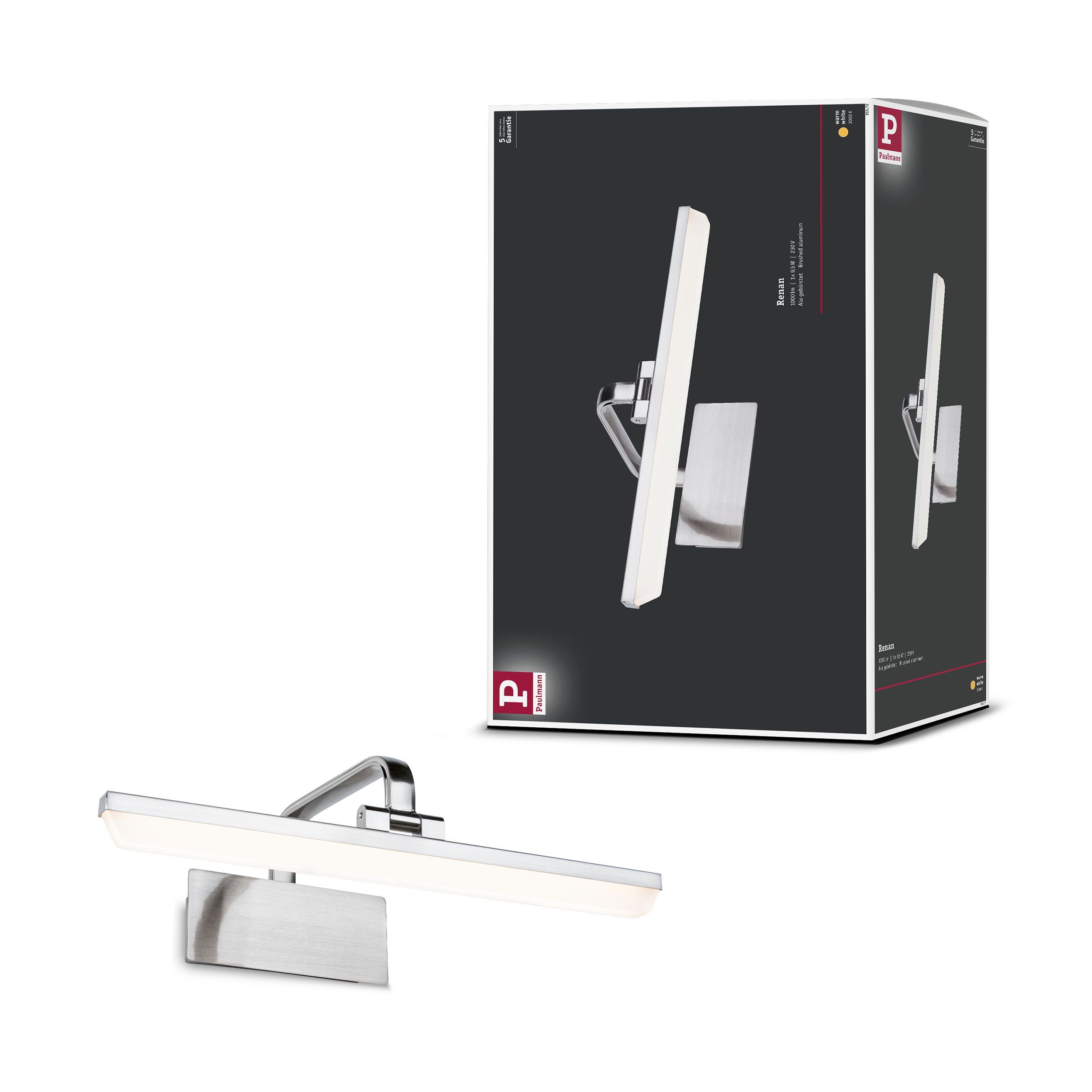 Paulmann Led-schilderijlampje Renan 3000K, 230V (1 stuk)