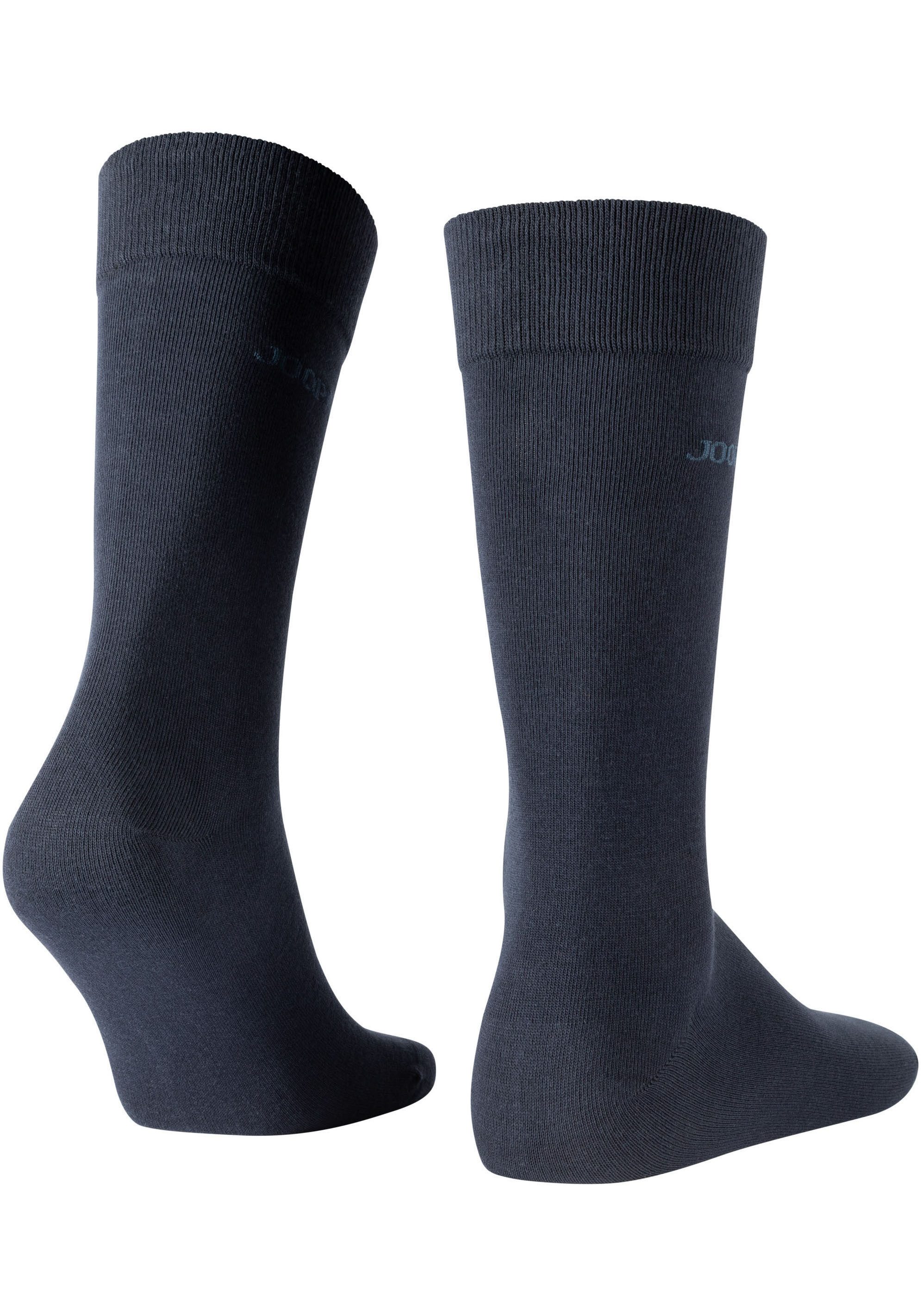 JOOP! Sokken Premium Essentials, versterkte hiel, duurzame teen (Set van 4)
