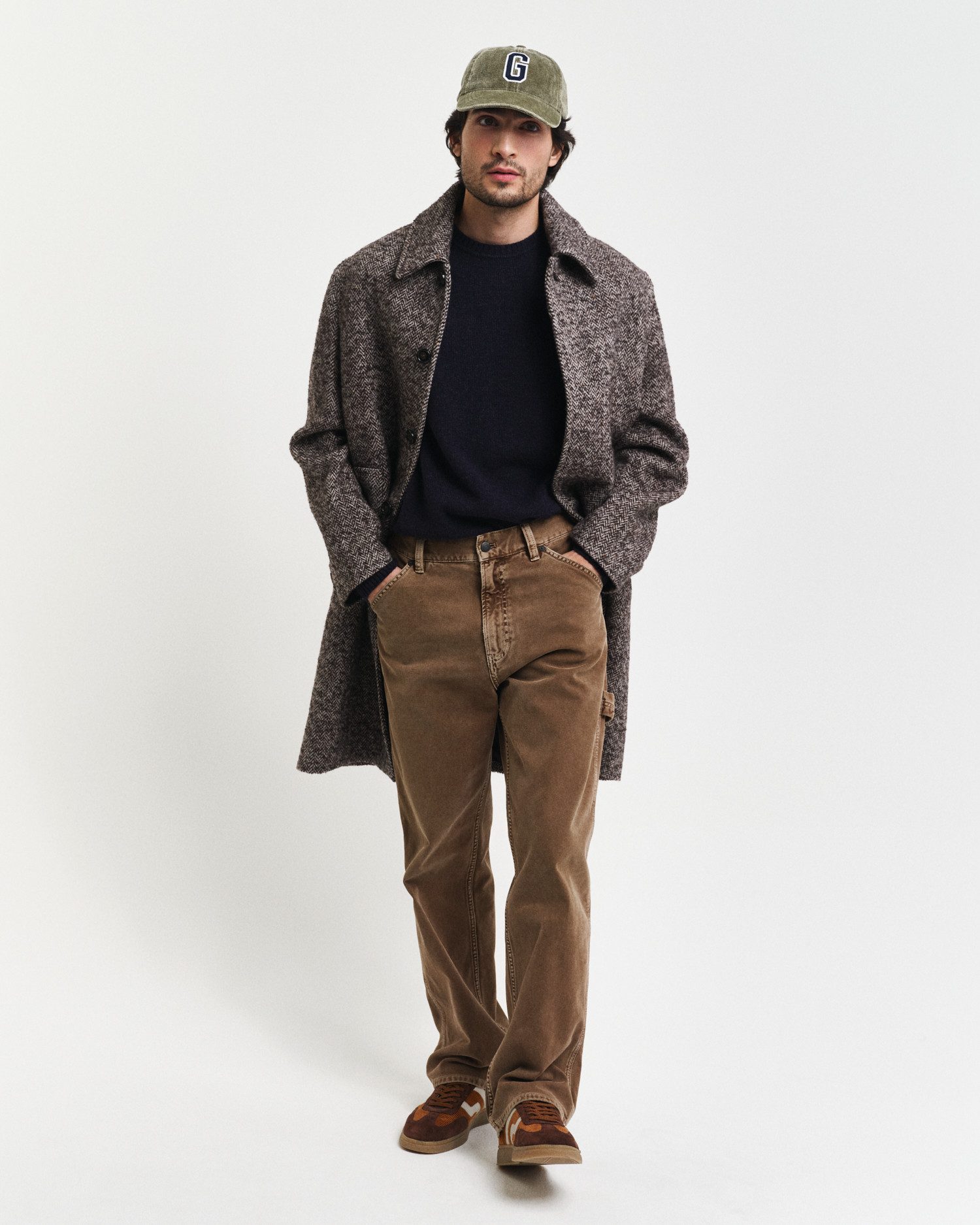Gant Trui met ronde hals WOOL BLEND C-NECK in gemêleerde look