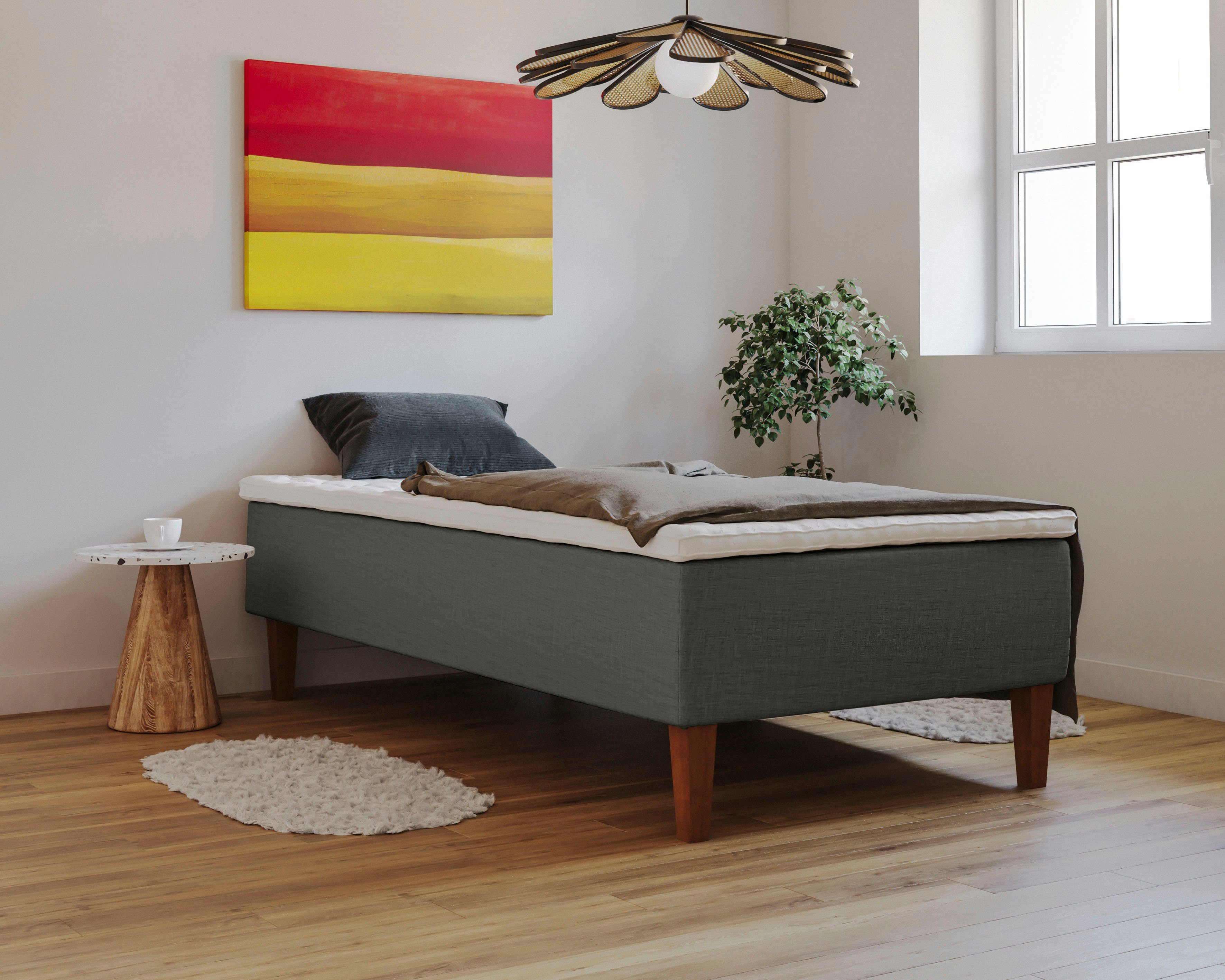 Home affaire Boxspring Osterberg met pocketbinnenveringsbox boxsprings grijs