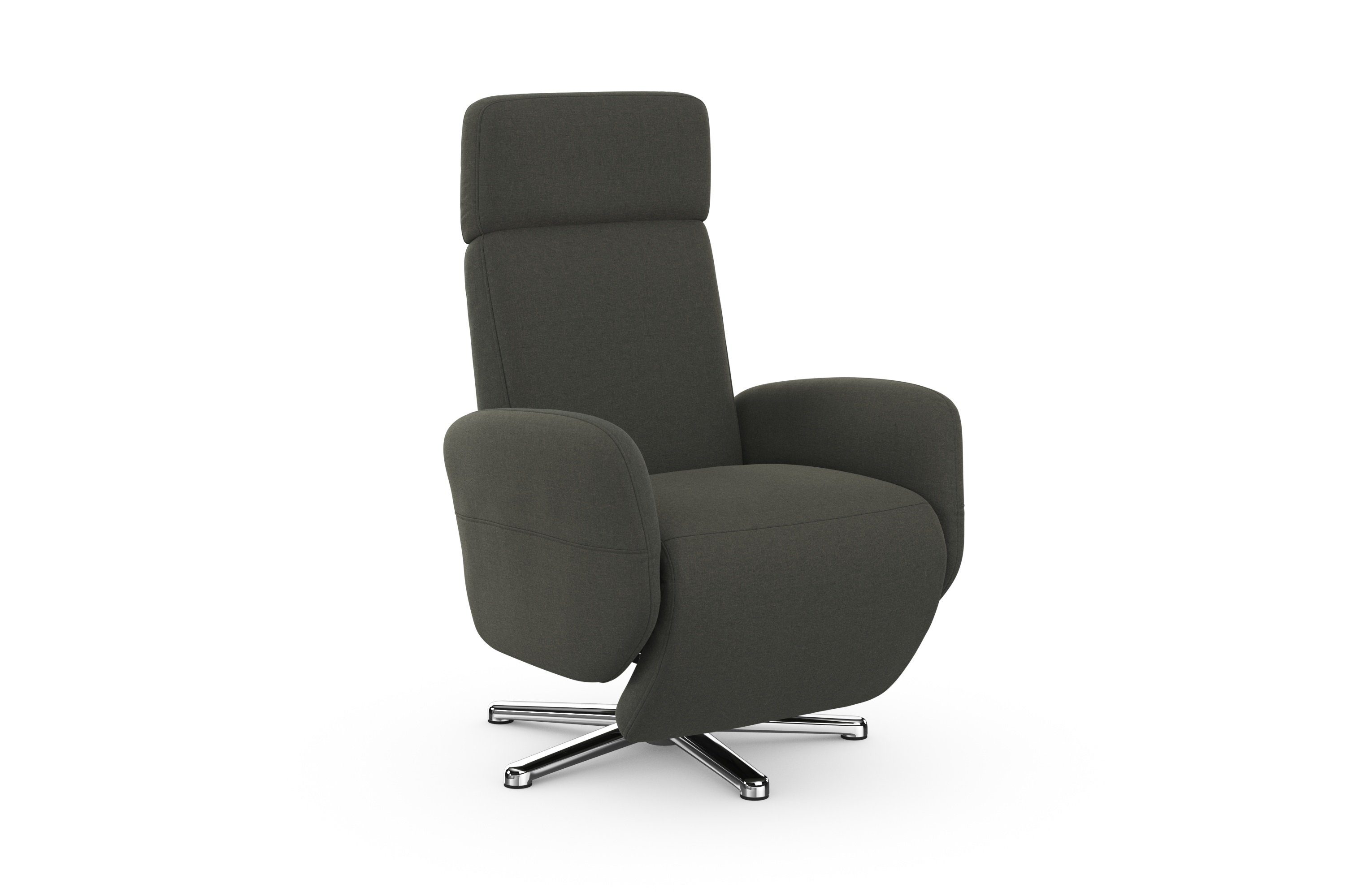 sit&more Relaxfauteuil Grenoble, incl. hoofdsteunverstelling en bekabelde afstandsbediening