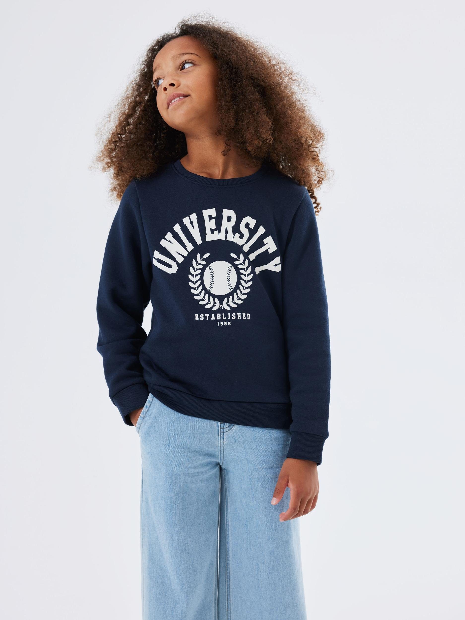 Name It Sweatshirt NKNTILLE LS SWEAT BRU NOOS jongens sweatshirts maat 116 blauw
