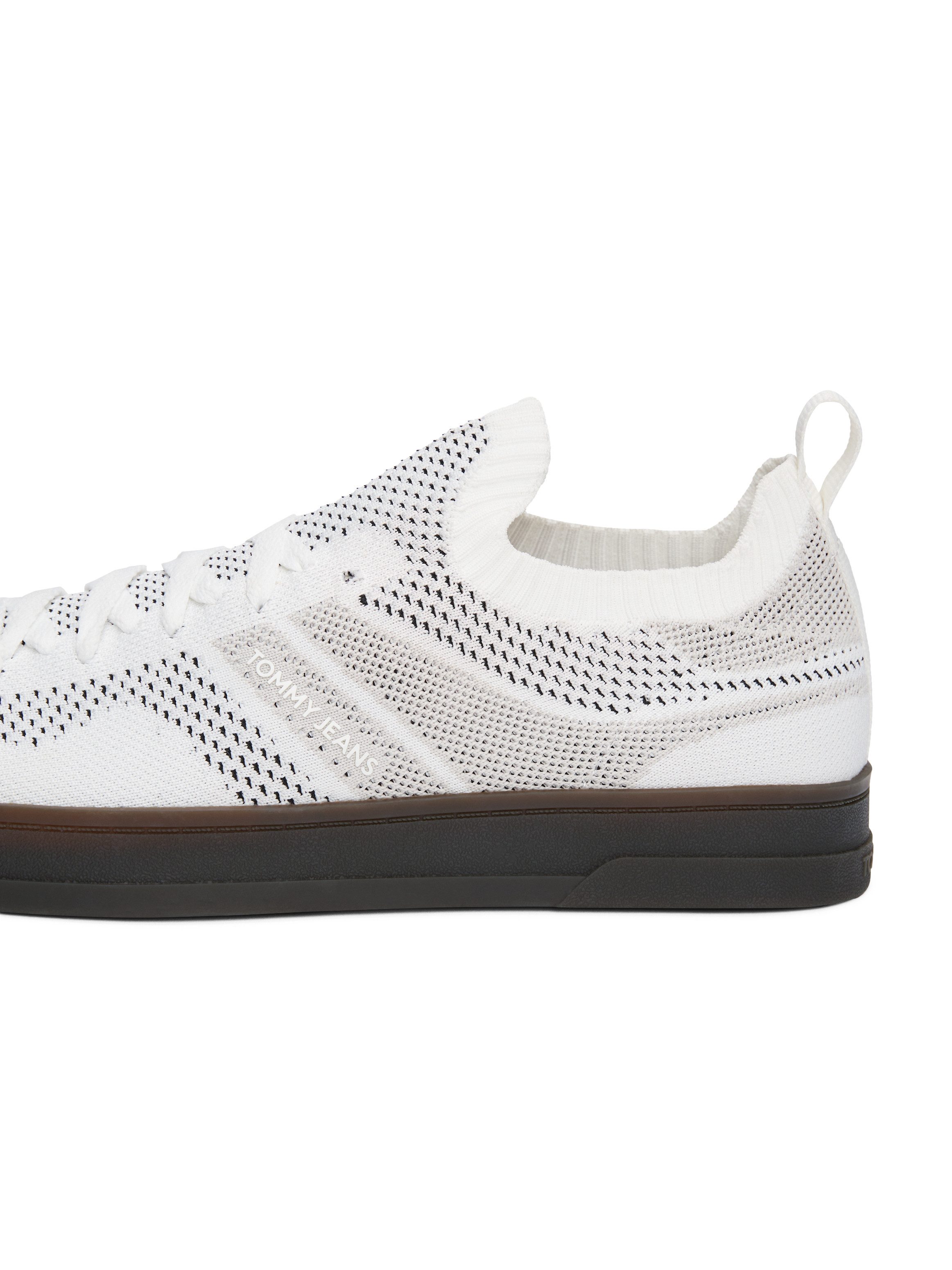 TOMMY JEANS Slip-on sneakers THE GREENWICH KNITTED , vrijetijdsschoen, halfschoen, instapschoen met praktische aantrek lus