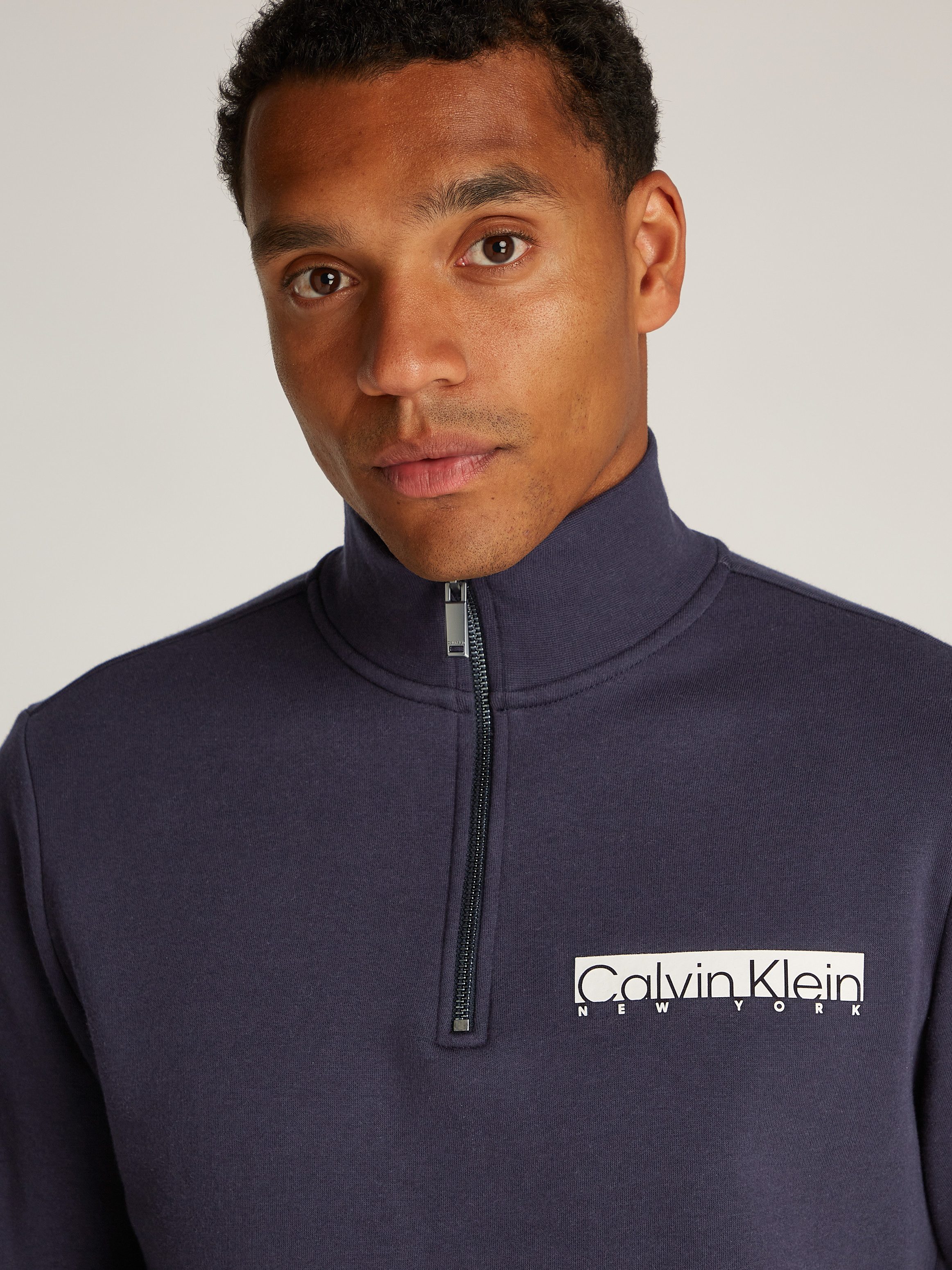 Calvin Klein Sweatshirt NY CHEST BOX LOGO Q-ZIP
