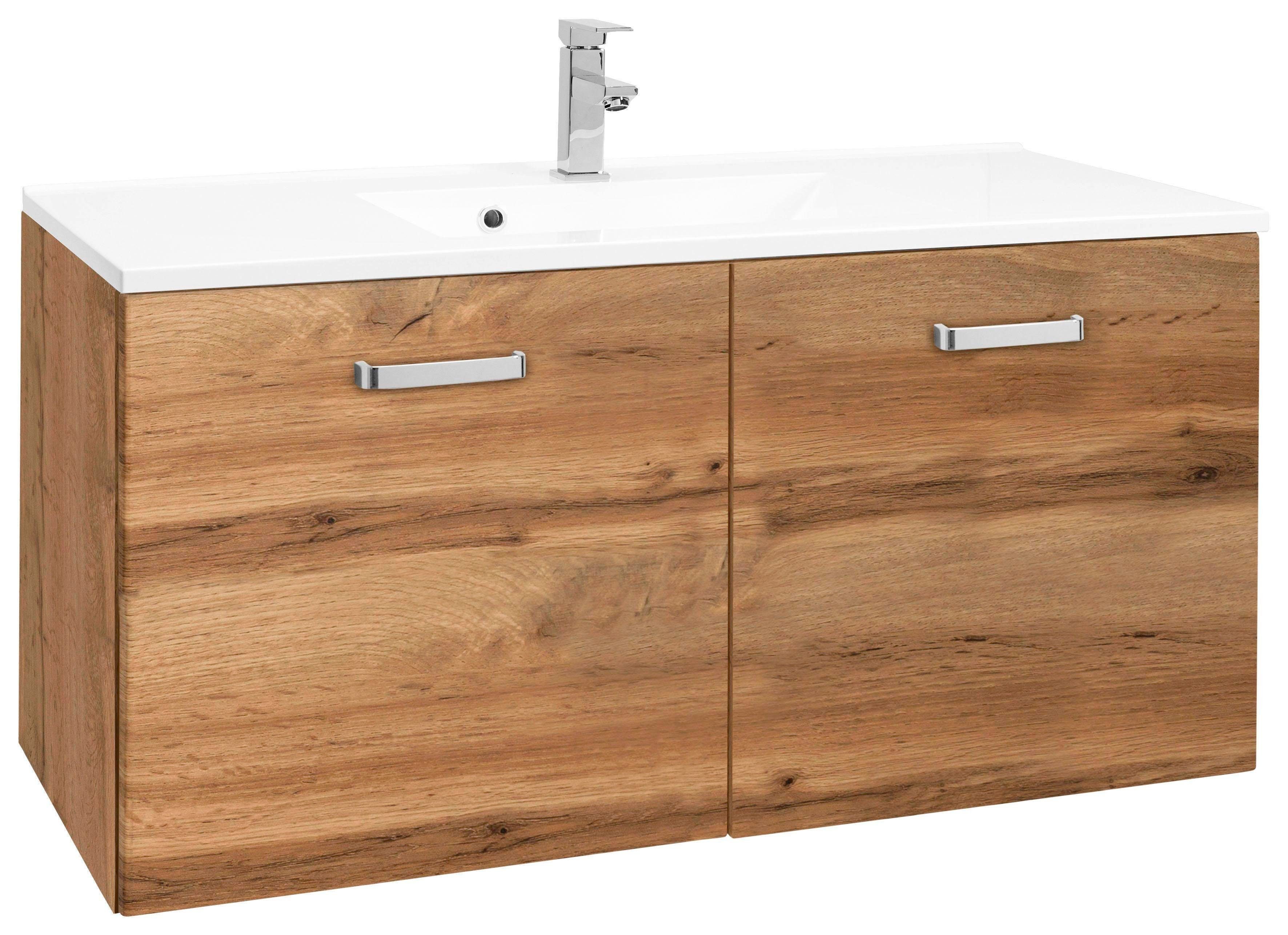 welltime Wastafelonderkast Ravenna wastafelmeubels beige
