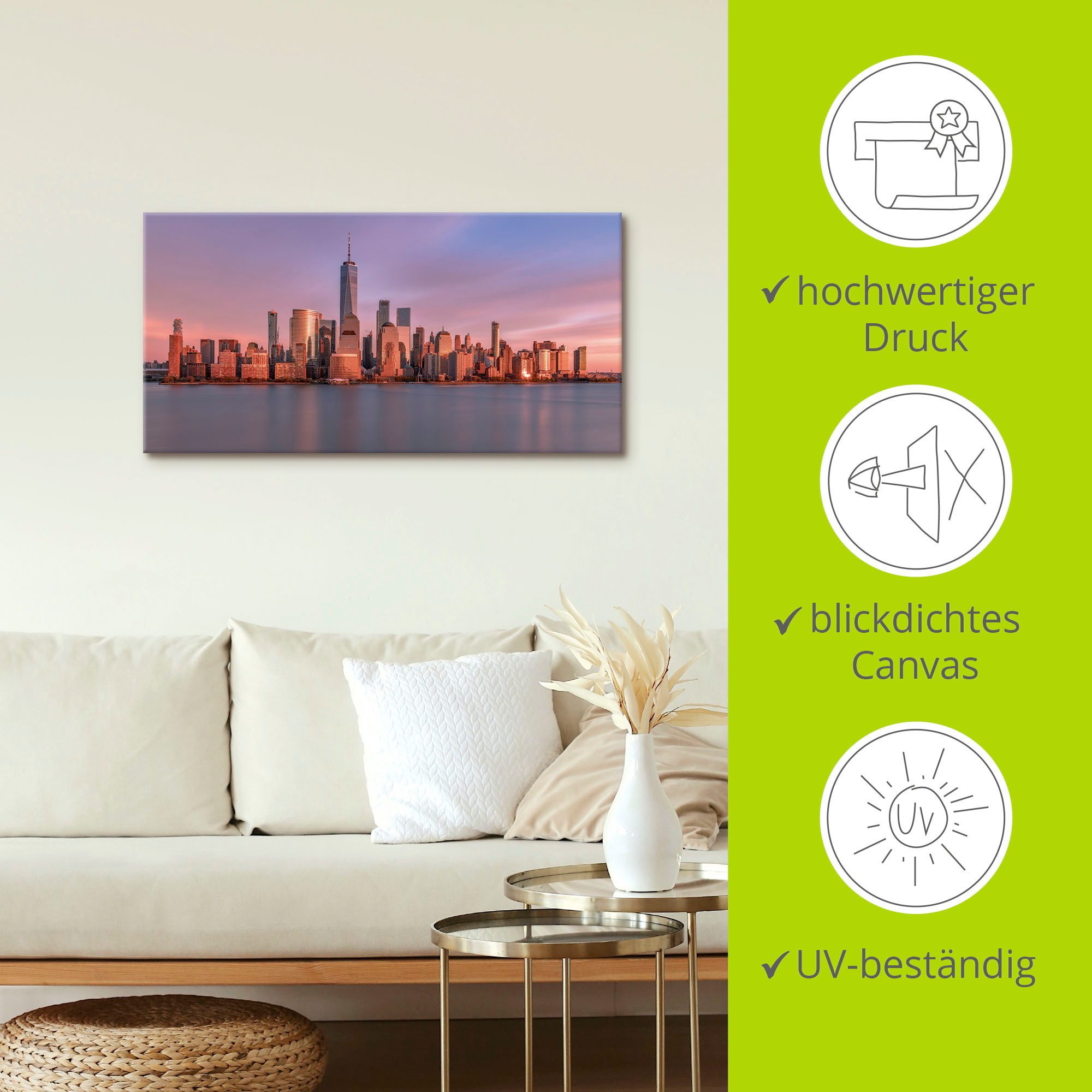 Artland Artprint New York City als artprint op linnen, poster in verschillende formaten maten