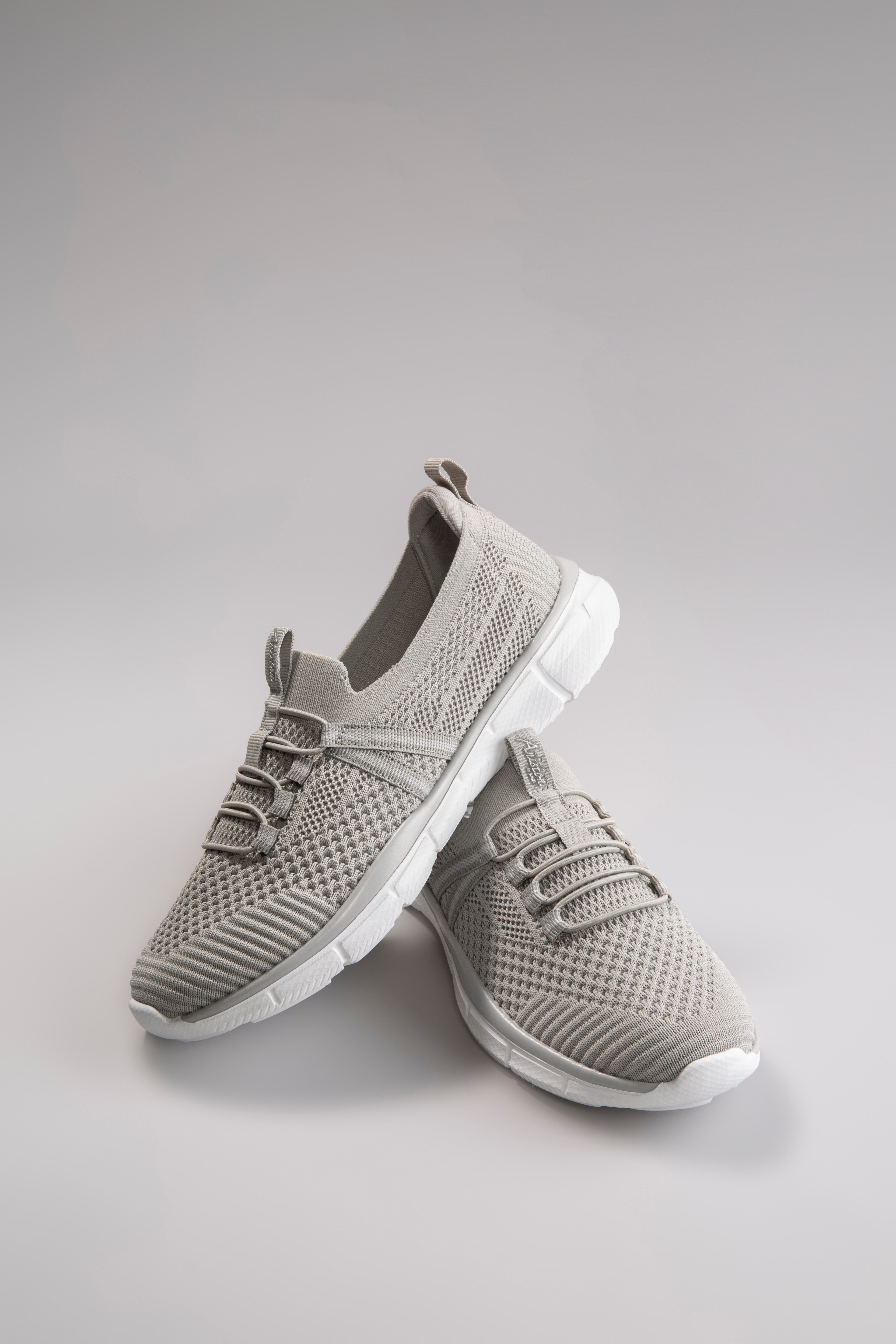 Aniston SHOES Slip-on sneakers , vrijetijdsschoen, lage schoen, veterschoen - nieuwe collectie dames lage sneakers maat 36 grijs