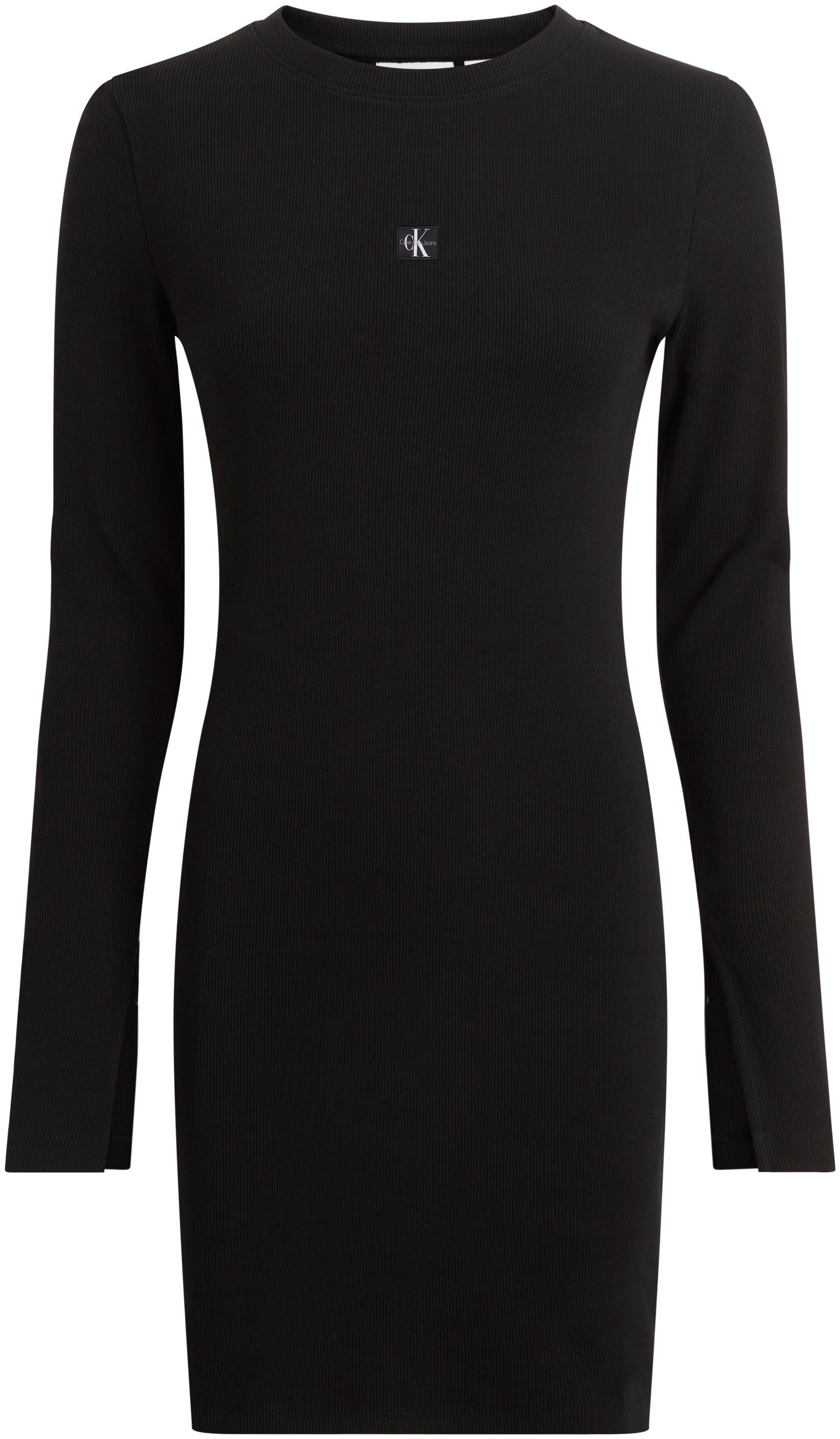 Calvin Klein Maxi-jurk WOVEN LABEL RIB SHORT DRESS
